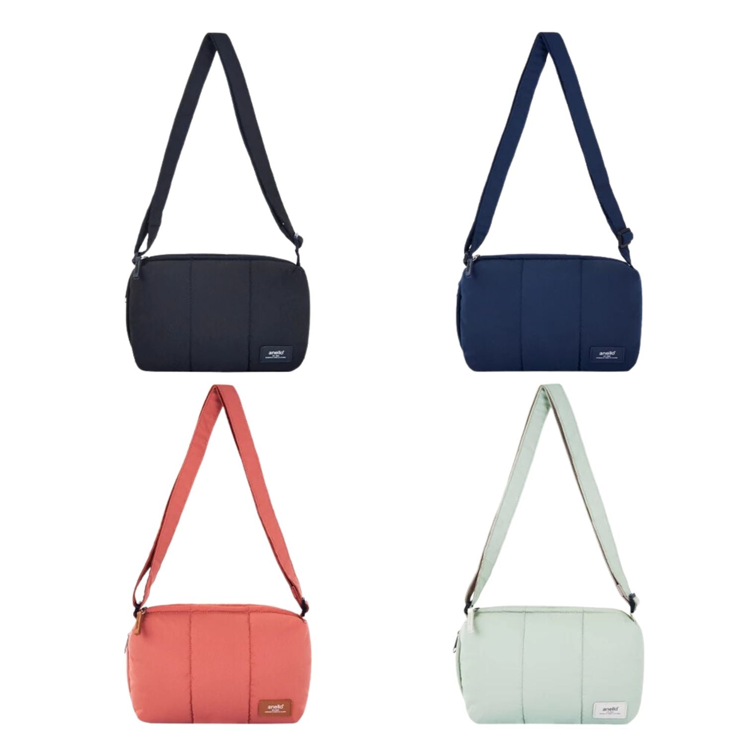 Anello Fuzzy Shoulder Bag (Navy)