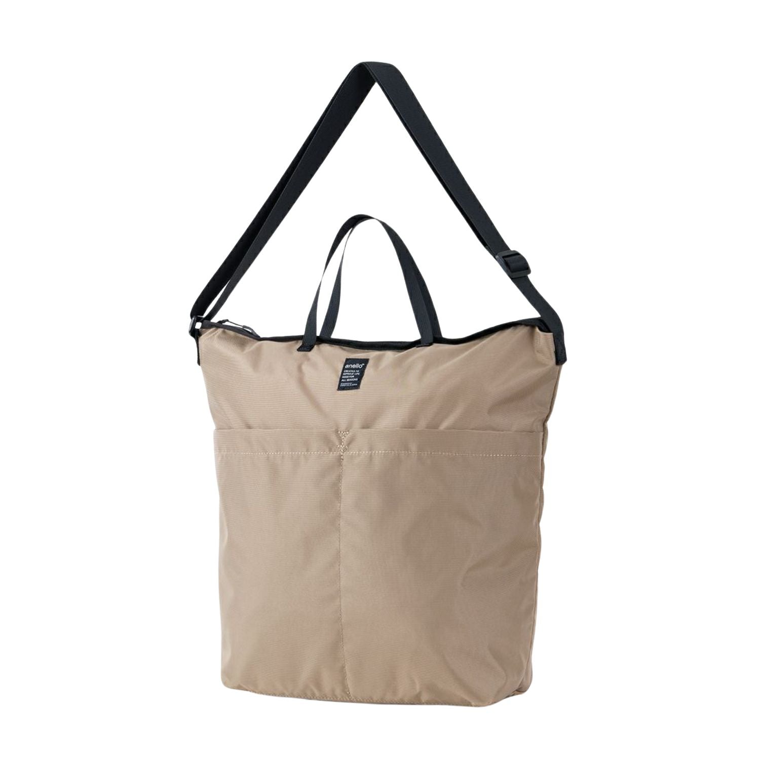 Anello Lit 2Way Tote Bag (Grey Beige)