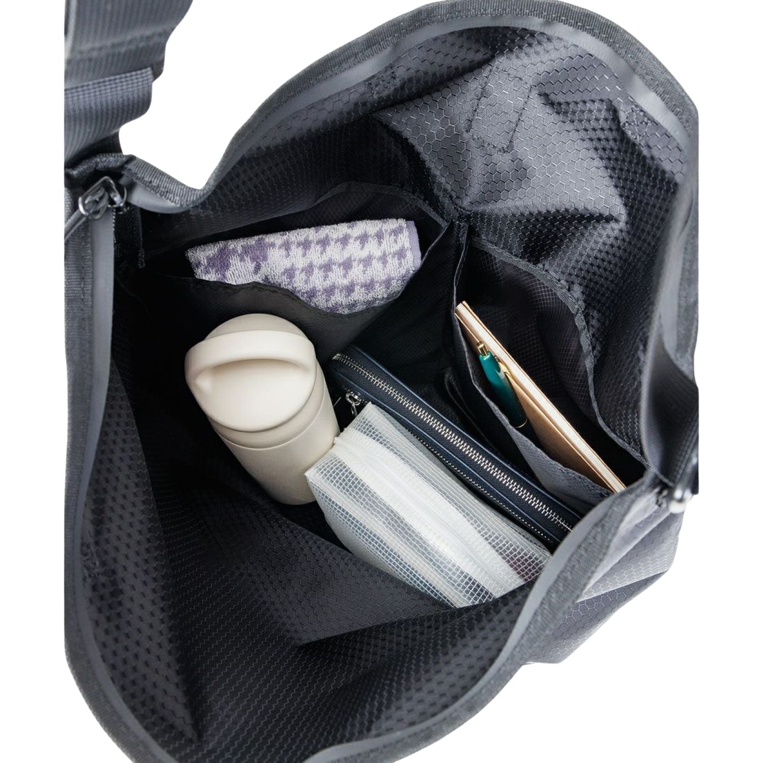 Anello Lit 2Way Tote Bag (Honeycomb Black)