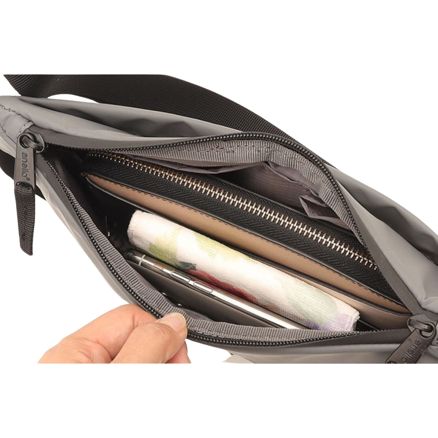 Anello Neil Mini Shoulder Bag (Black)