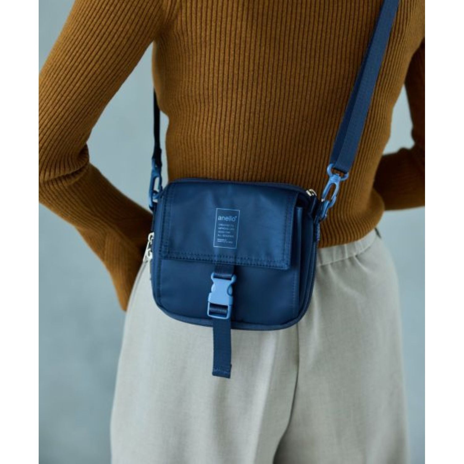 Anello SAI Multifunctional Mini Shoulder Bag (Navy)