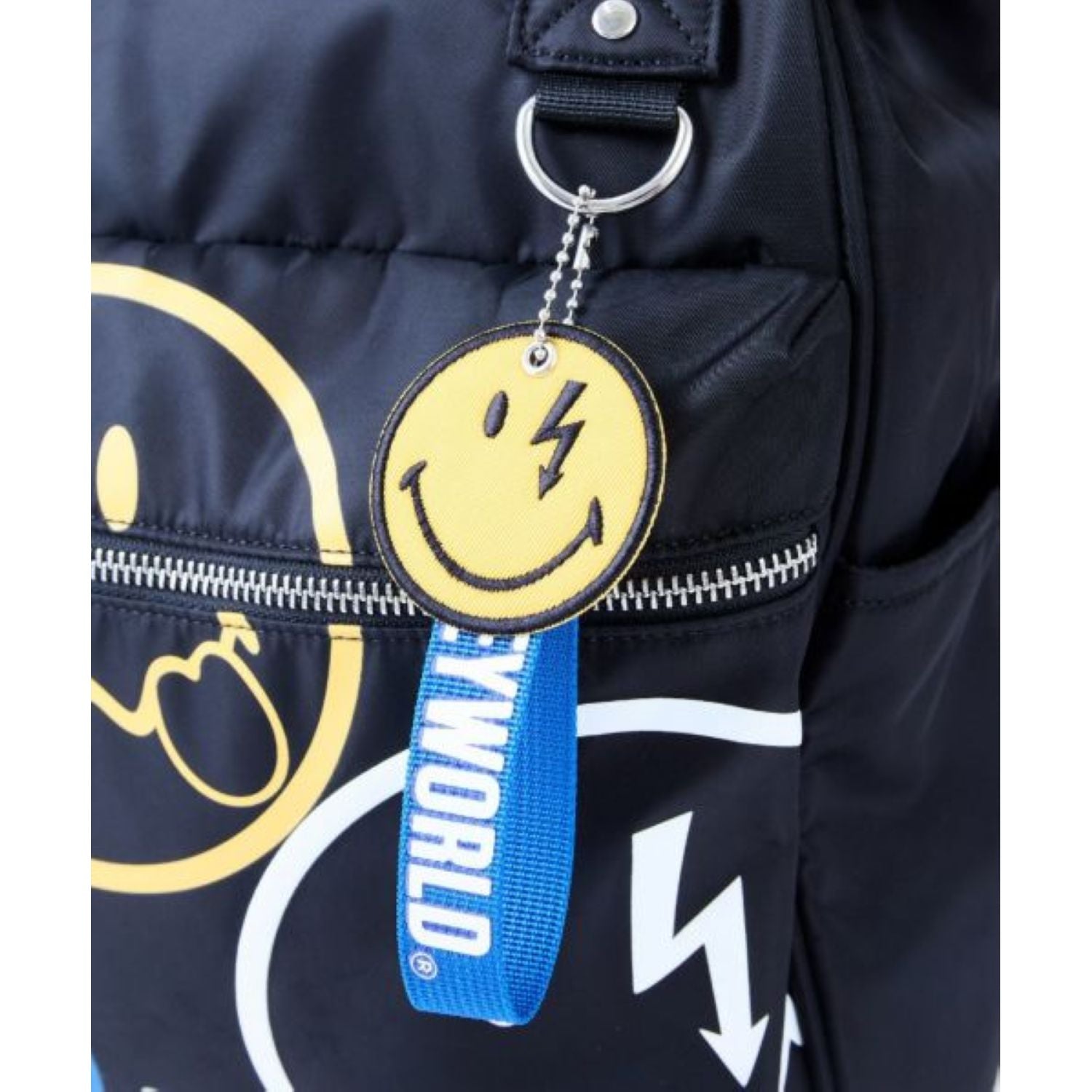 Anello SmileyWorld Charm Kuchigane Backpack Slim R (Black)