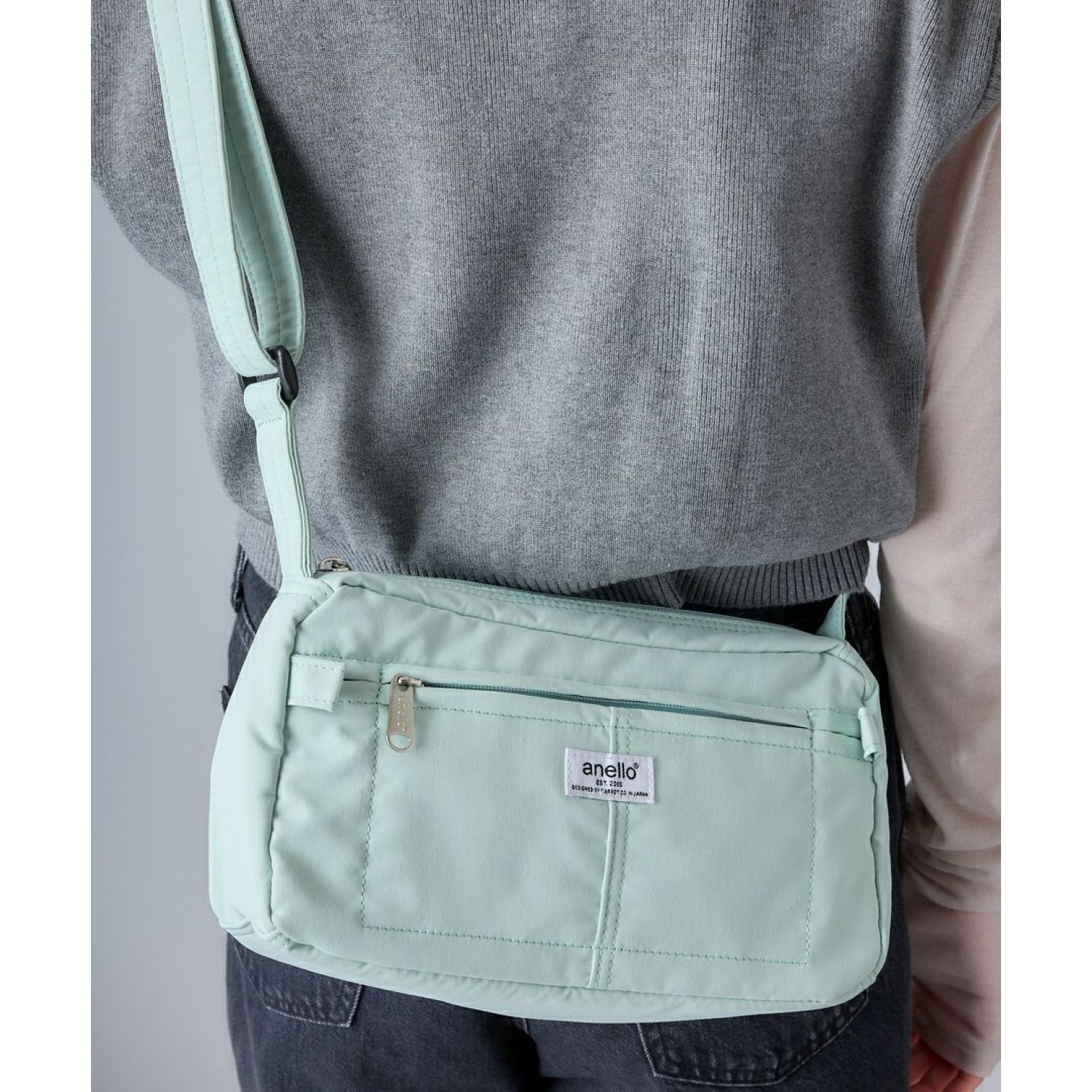 Anello Soft Mini Shoulder Bag (Black)