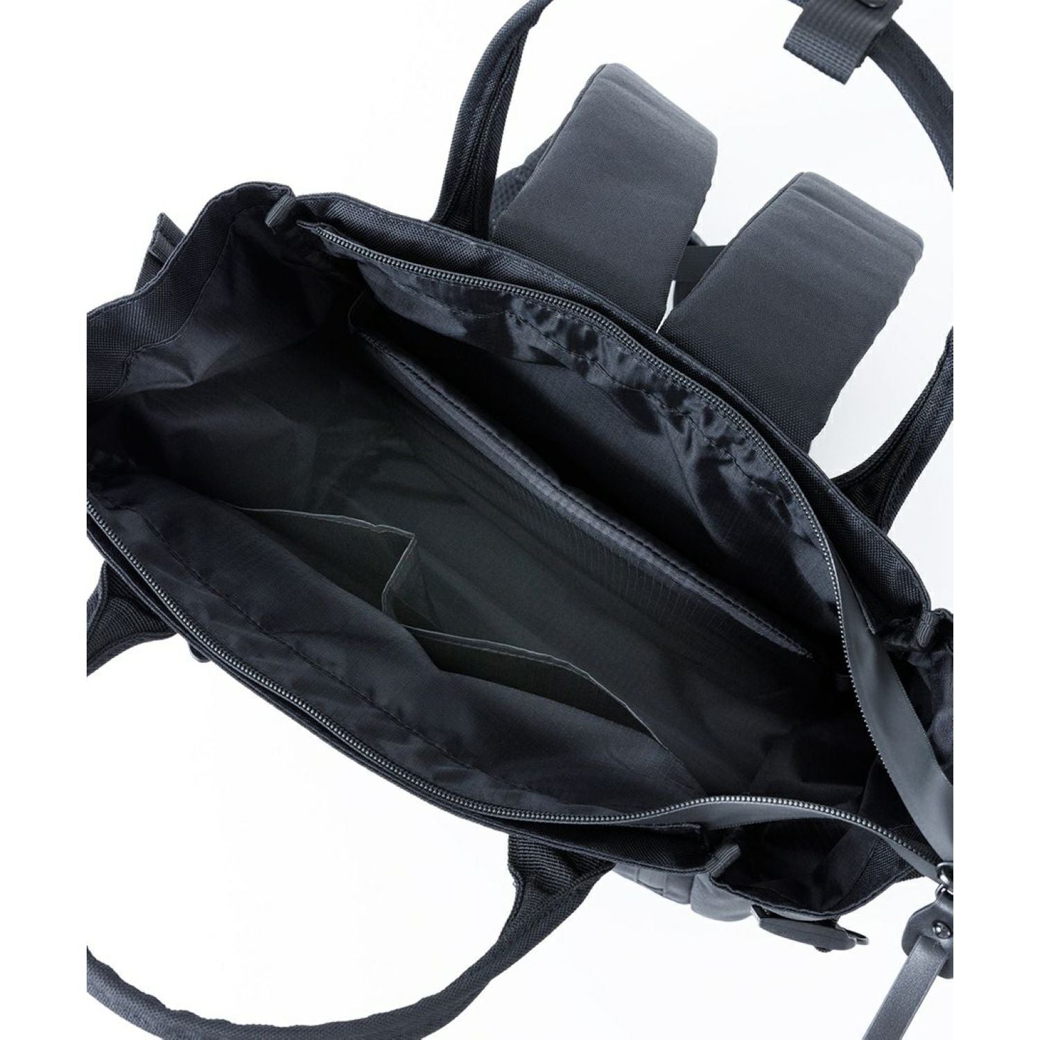 Anello Solid 2Way Tote Backpack (Black)