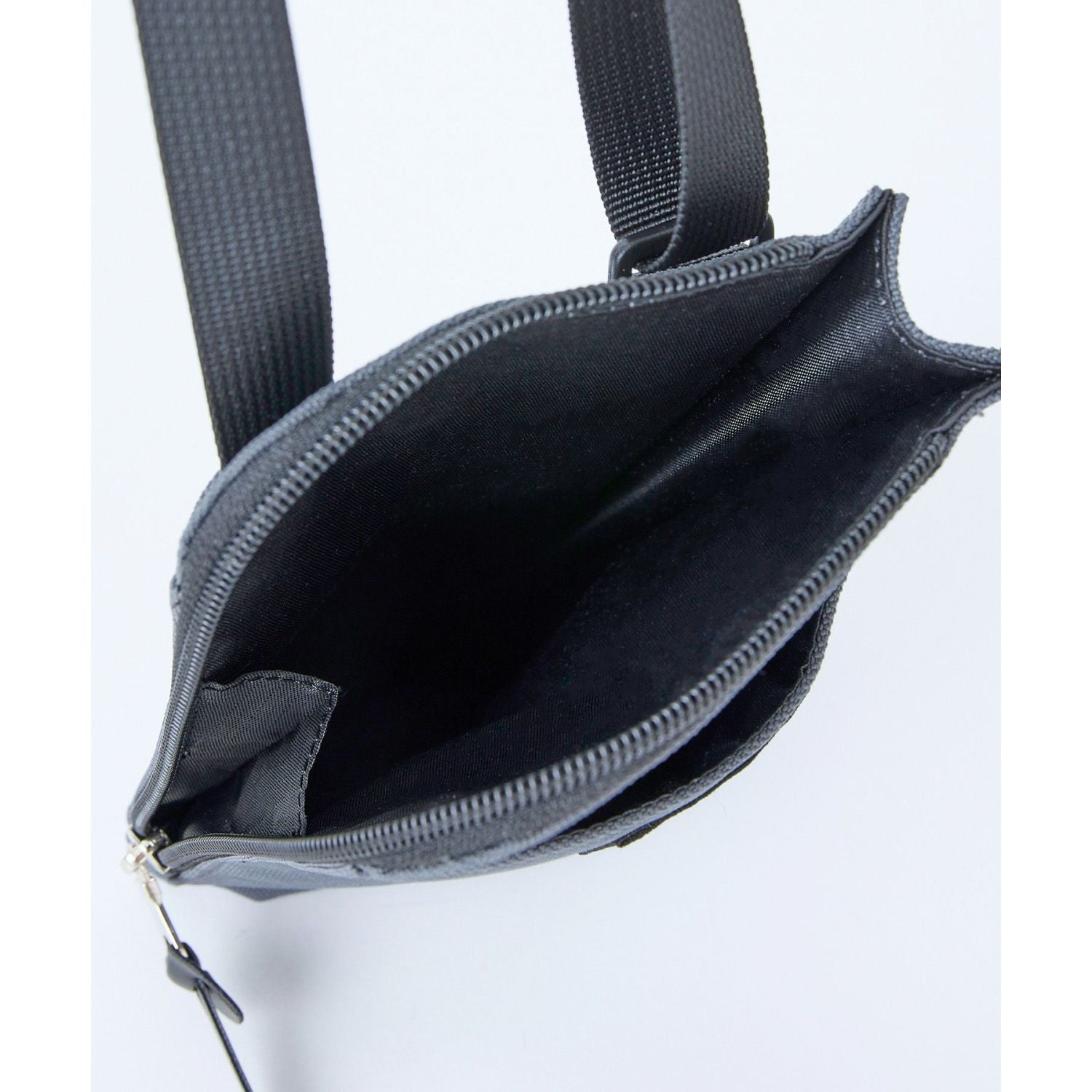 Anello To Go Rounded Zip Mini Shoulder Bag (Grey)