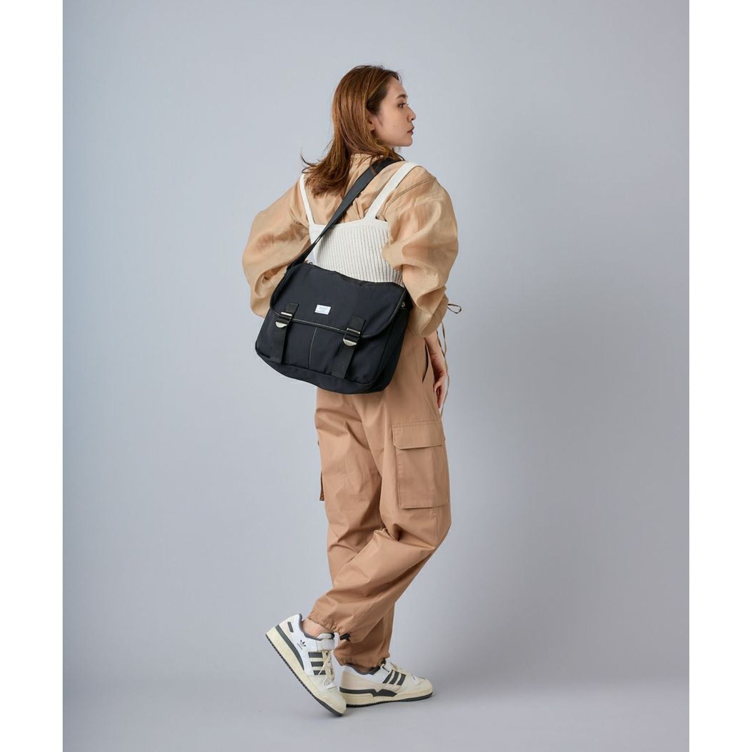 Anello Town Messenger Bag (Black)