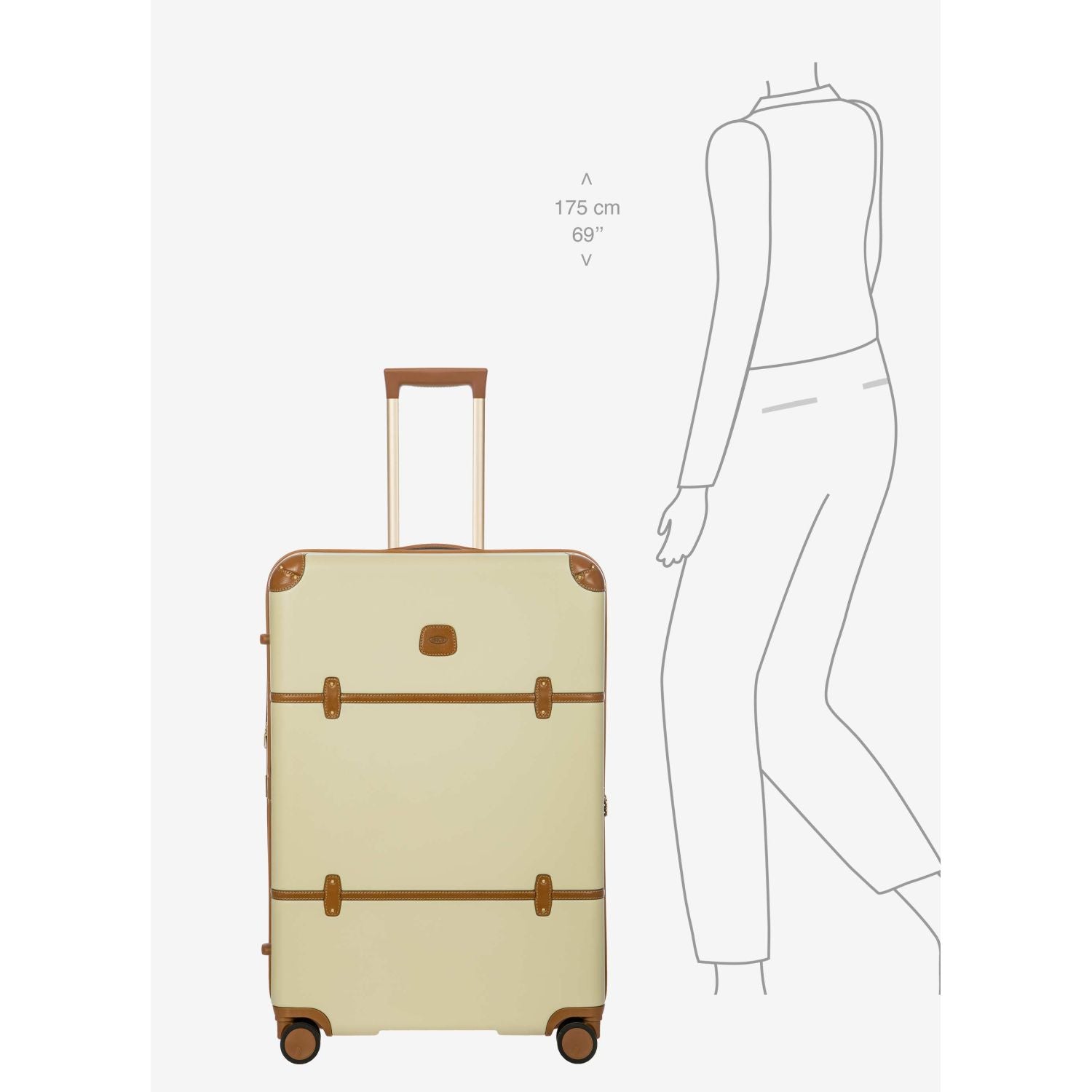 BRIC'S Bellagio 3 30" Large Luggage Spinner (Cream)