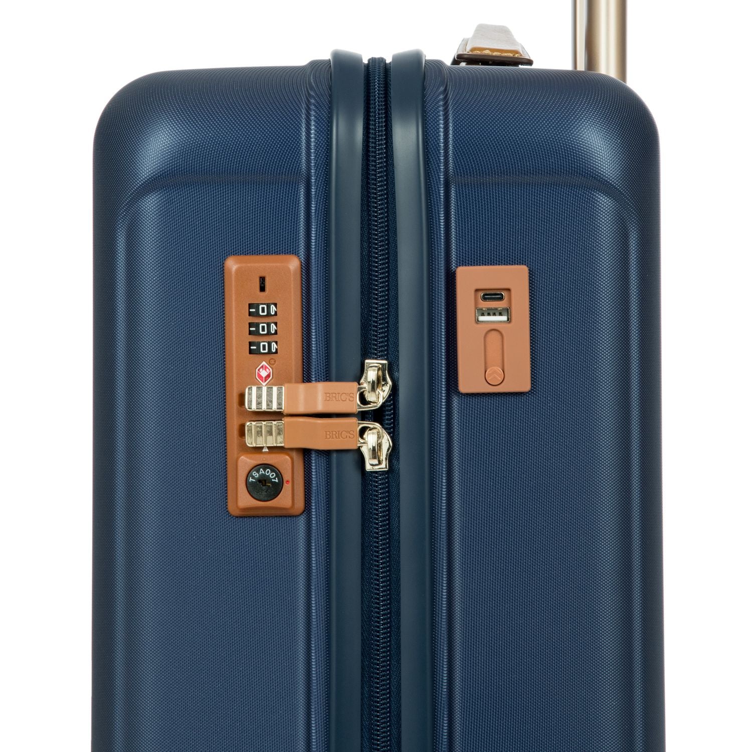 BRIC'S Capri 21" 8-Wheeled Carry On Luggage Spinner (Matte Blue)