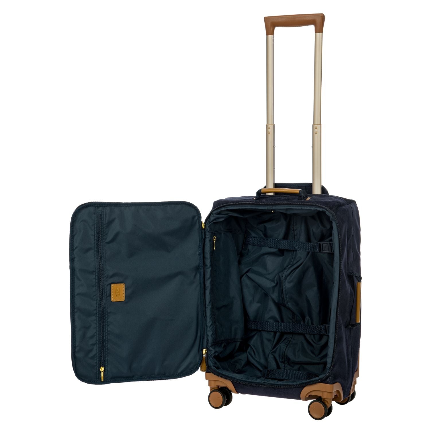 BRIC'S Life 22" Carry On Luggage With Front Access Opening Spinner (Blue)