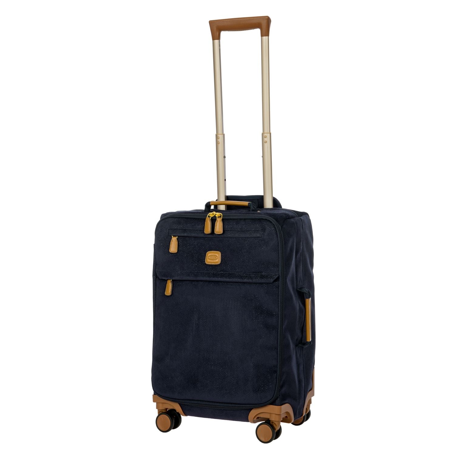 BRIC'S Life 22" Carry On Luggage With Front Access Opening Spinner (Blue)