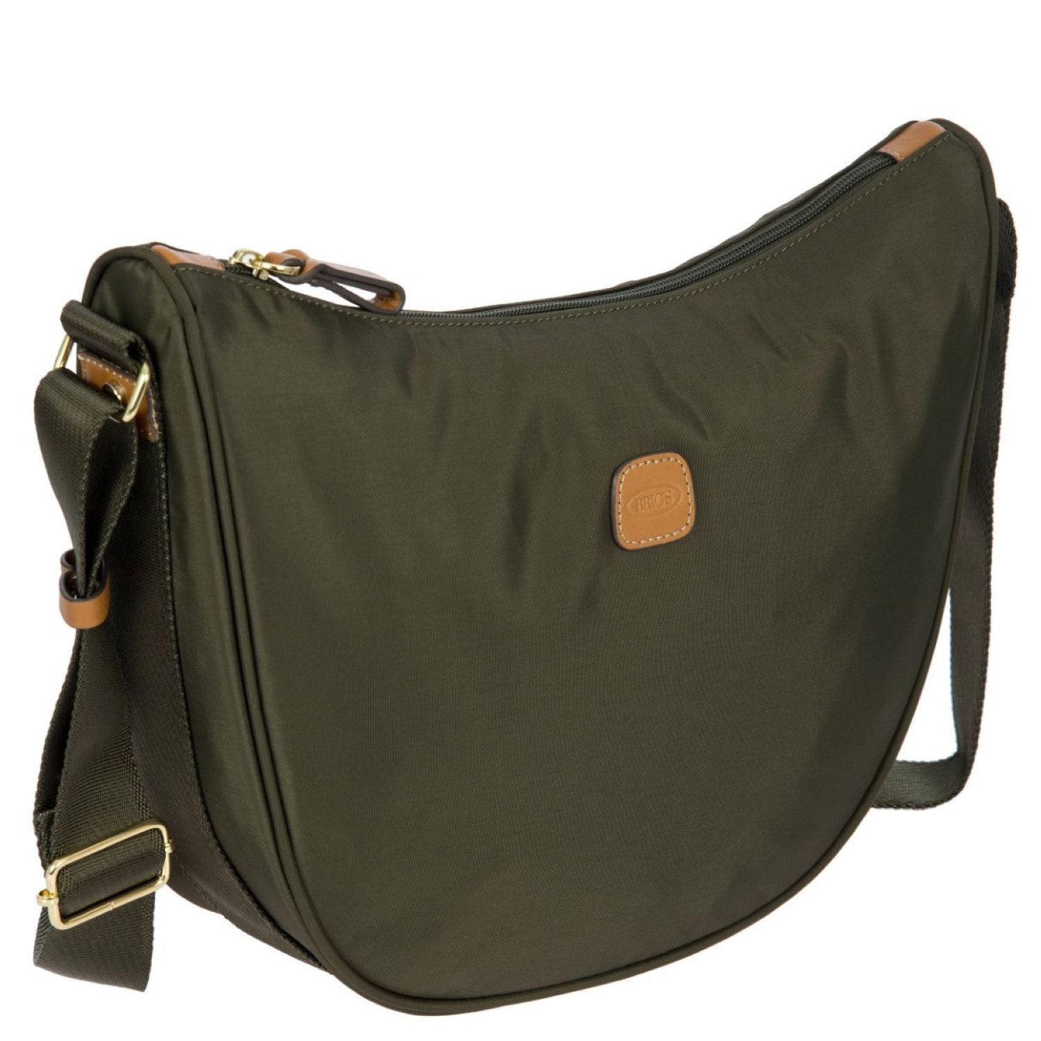 BRIC'S X-Bag Half Moon Bag - Medium (Olive)