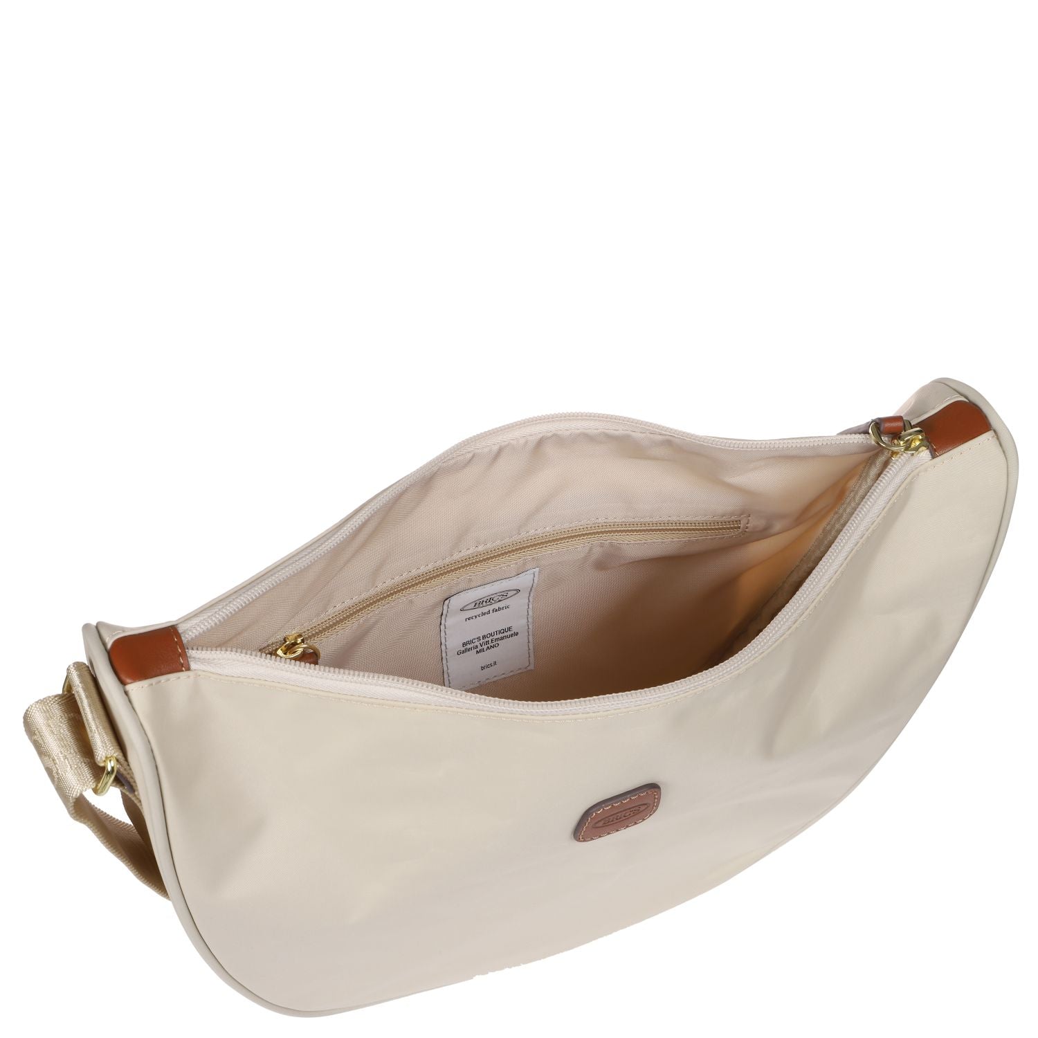 BRIC'S X-Bag Half Moon Bag - Medium (Beige)