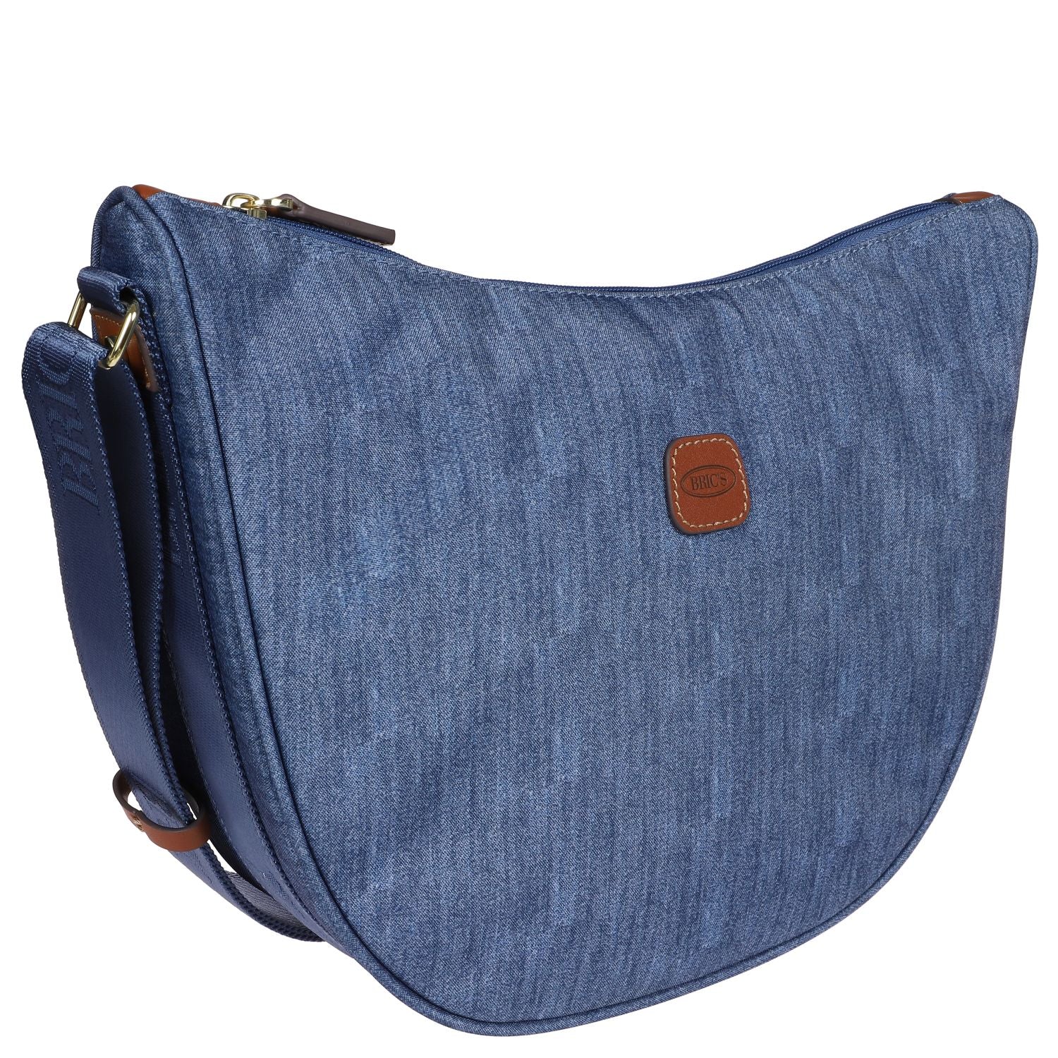BRIC'S X-Bag Half Moon Bag - Medium (Jeans)