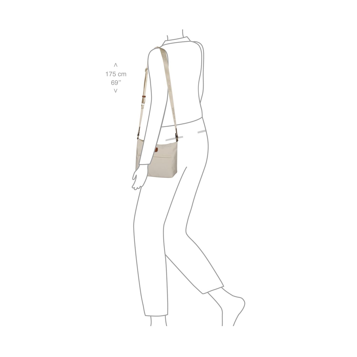 BRIC'S X-Bag Shoulder Bag - Small (Beige)