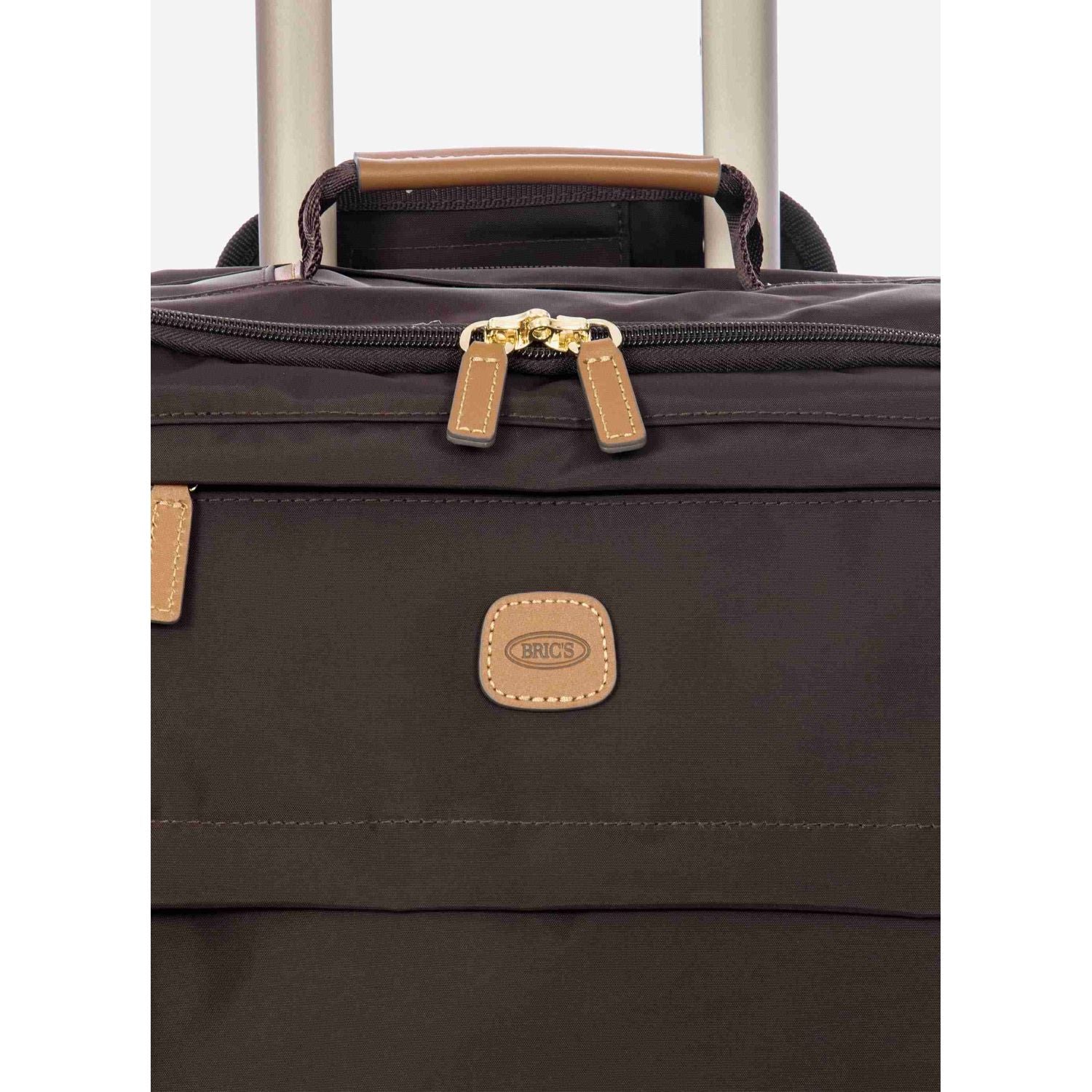 BRIC'S X-Travel 22" Carry On Luggage With Front Access Opening Spinner (Brown)
