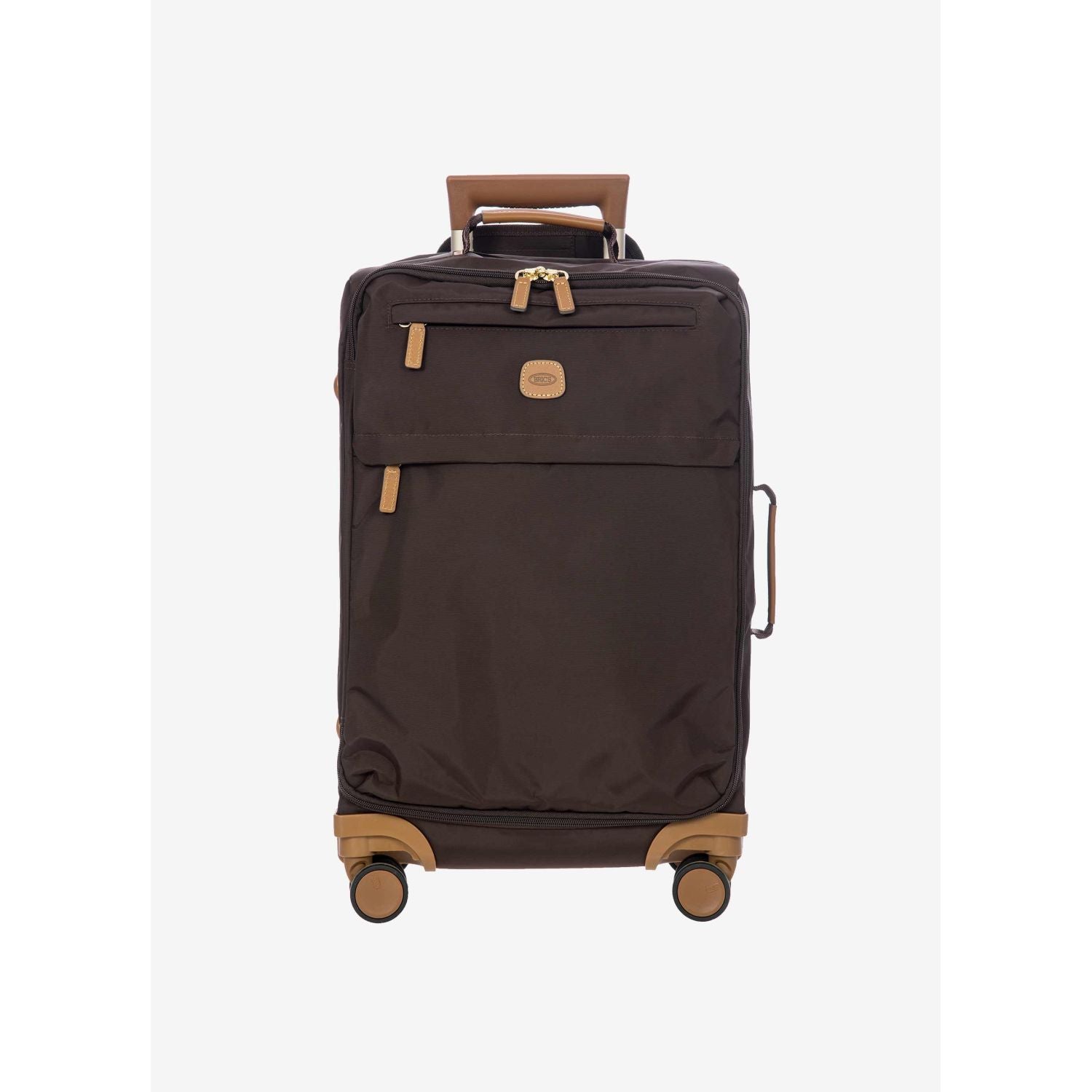 BRIC'S X-Travel 22" Carry On Luggage With Front Access Opening Spinner (Brown)