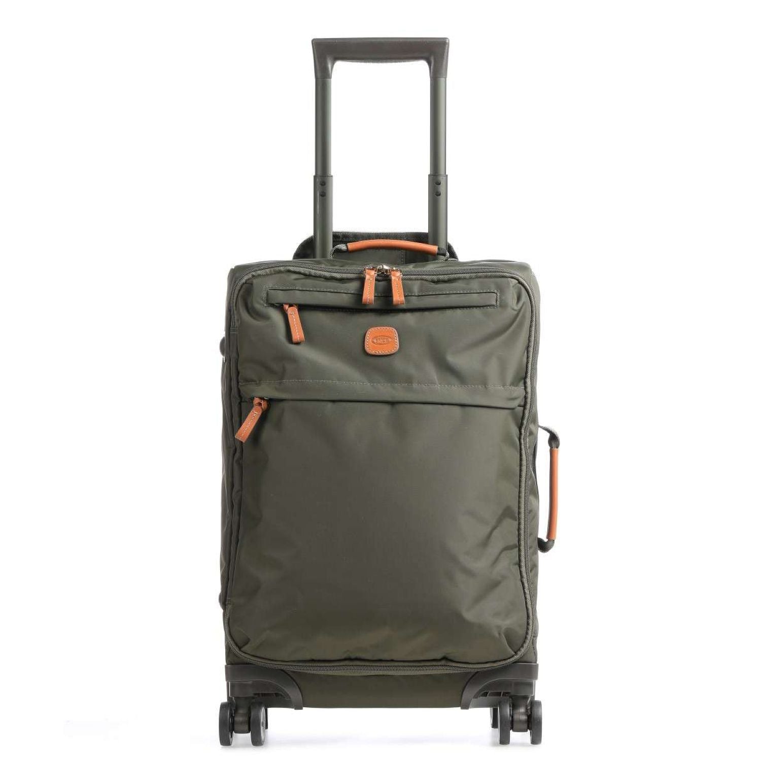BRIC'S X-Travel 22" Carry On Luggage With Front Access Opening Spinner (Olive)
