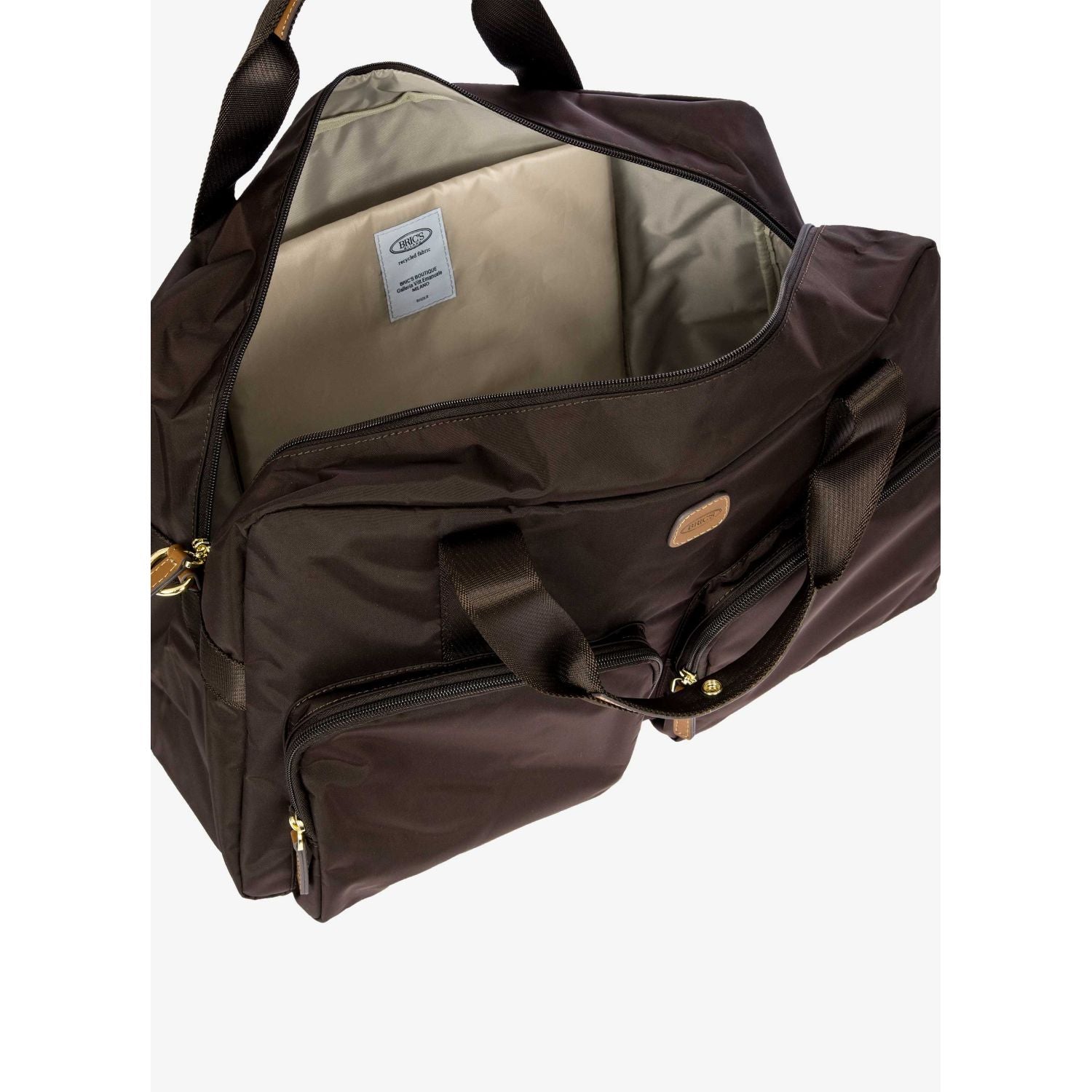 BRIC'S X-Travel Holdall Multipocket Duffel Bag - Small (Brown)