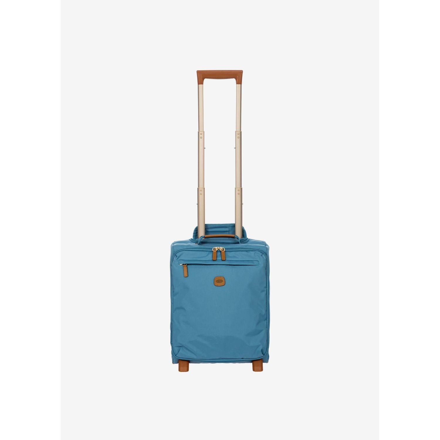 BRIC's X-Travel 17.5" Underseat Trolley Luggage With Front Access Opening (Sky)