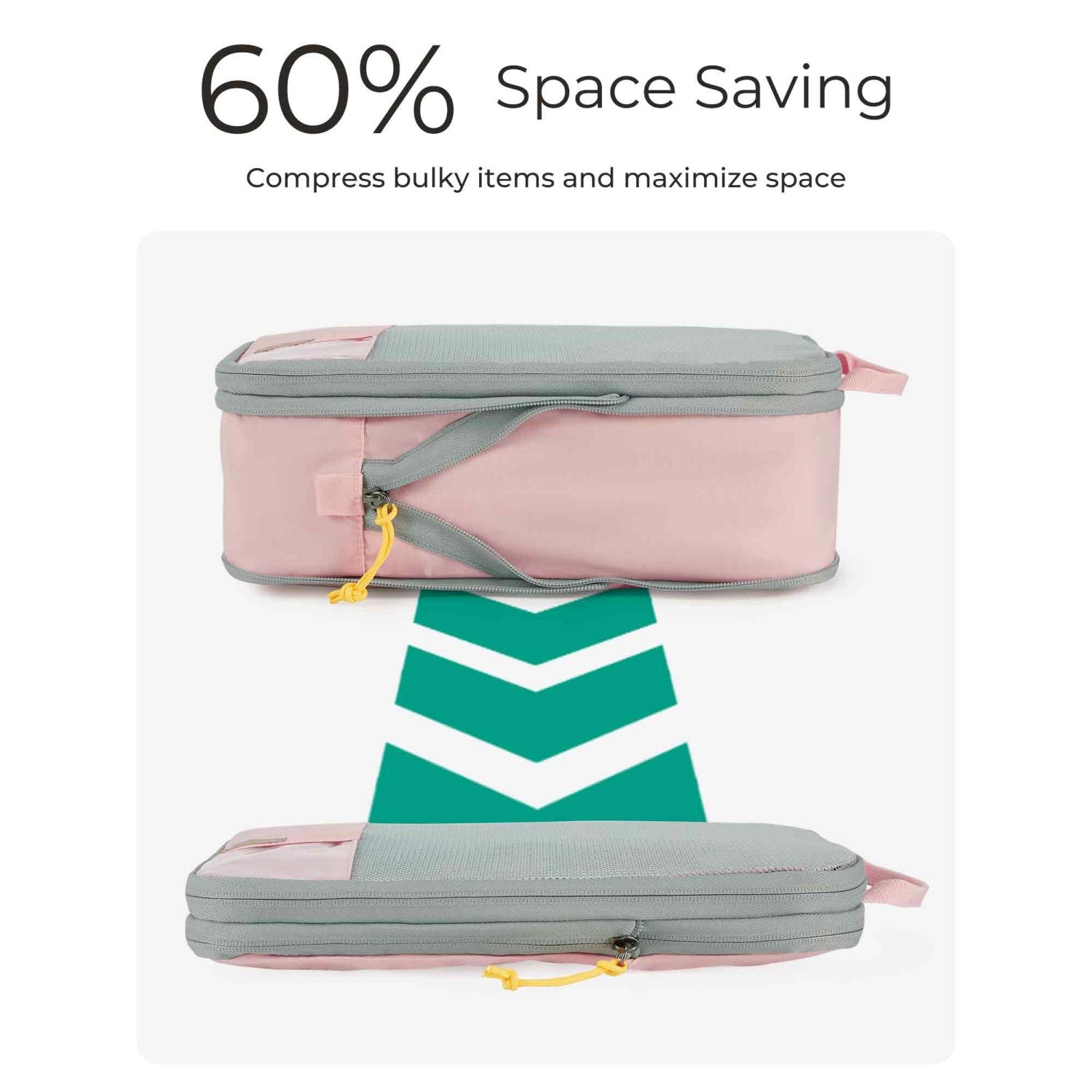 Bagsmart 6-In-1 Compression Packing Cubes (Brier Rose)