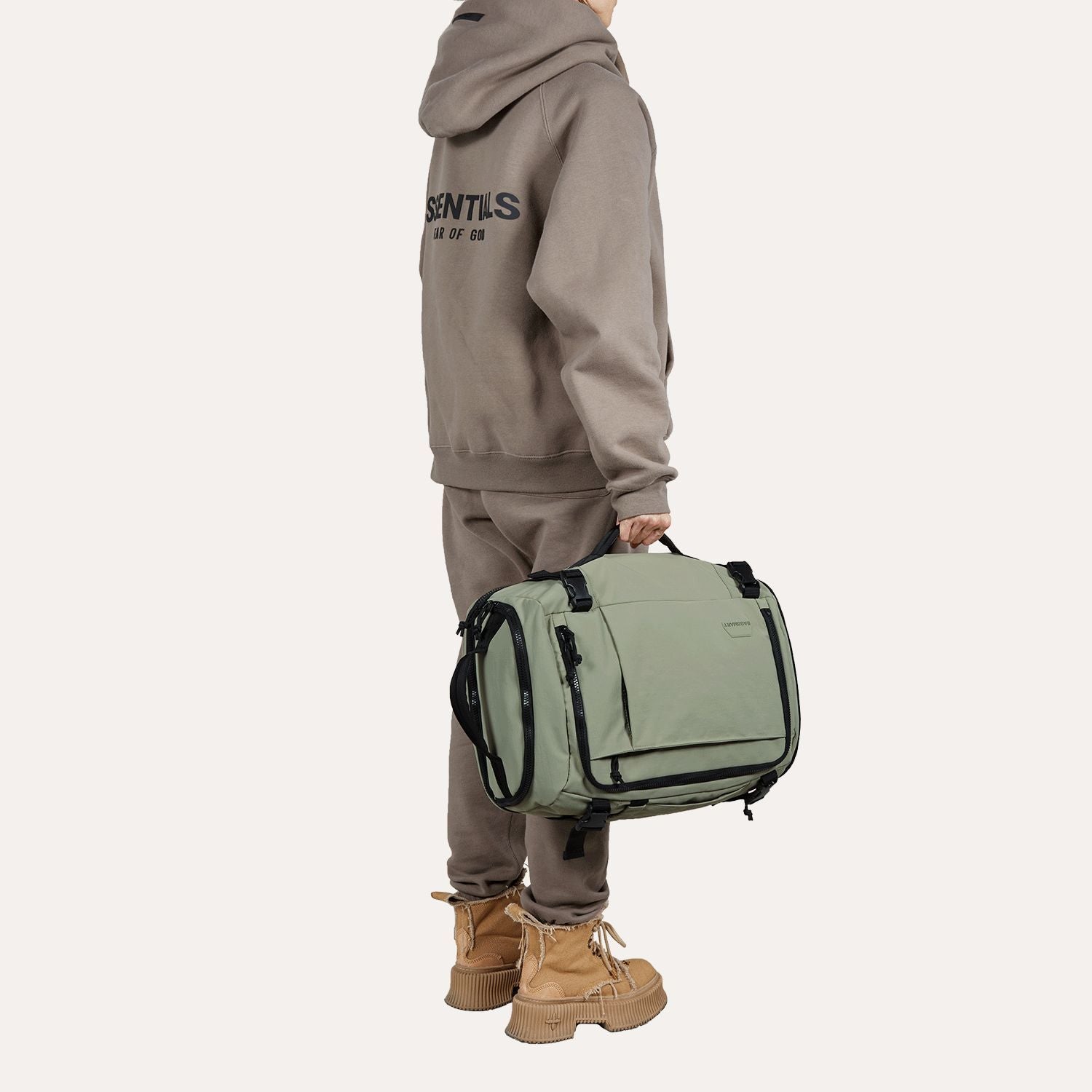 Bagsmart Blast Quick Access Carry On Travel Backpack Extended 38L (Mossy)