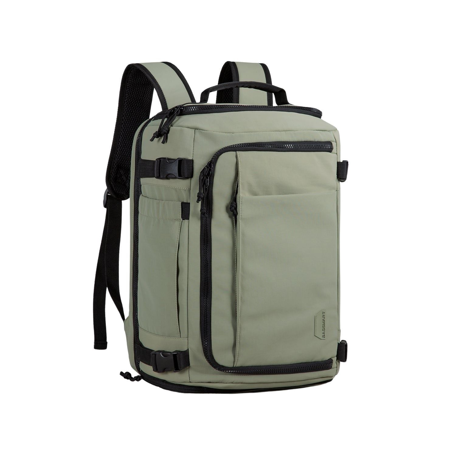 Bagsmart Blast Quick Access Carry On Travel Backpack Extended 38L (Mossy)