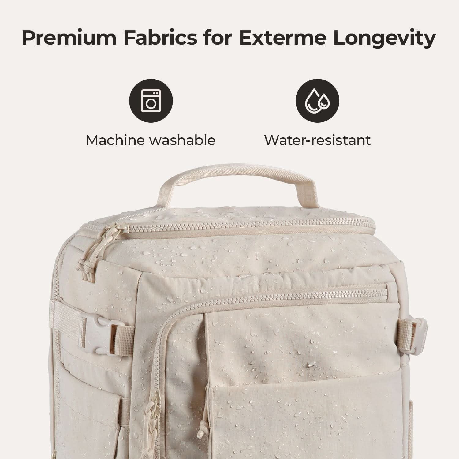 Bagsmart Blast Quick Access Carry On Travel Backpack Standard 28L (Beige)
