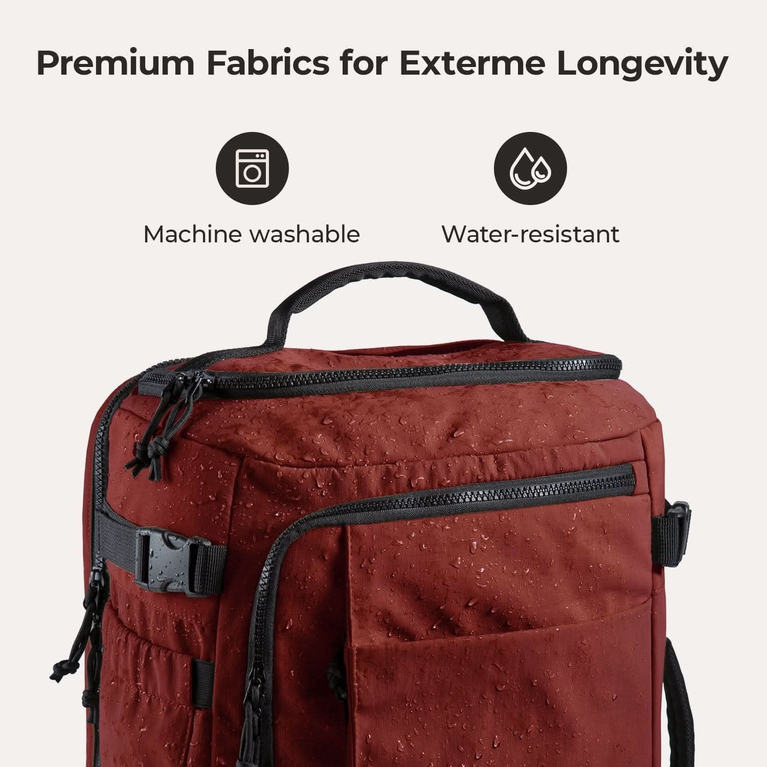 Bagsmart Blast Quick Access Carry On Travel Backpack Standard 28L (Brandy Snifter)