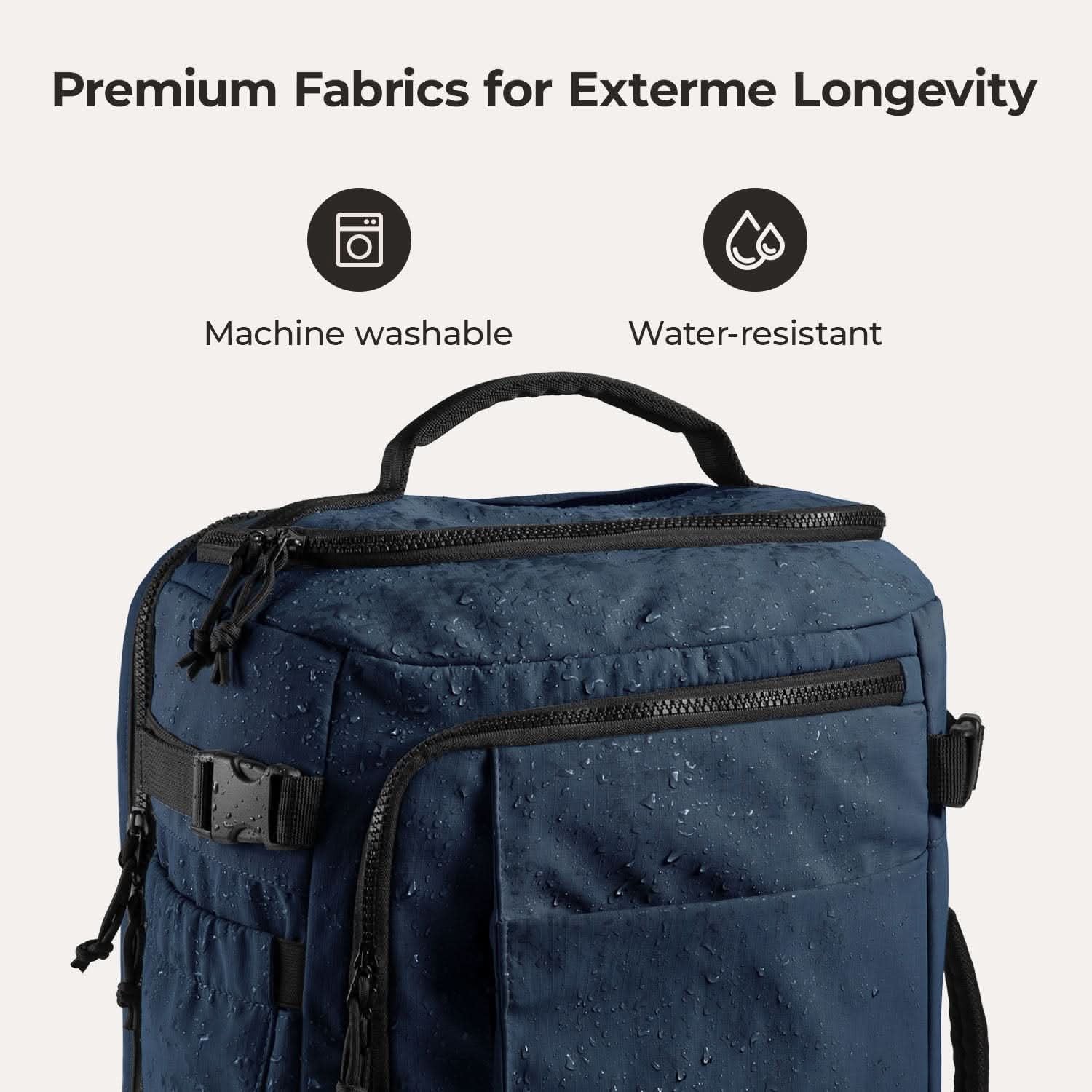 Bagsmart Blast Quick Access Carry On Travel Backpack Standard 28L (Dark Blue)