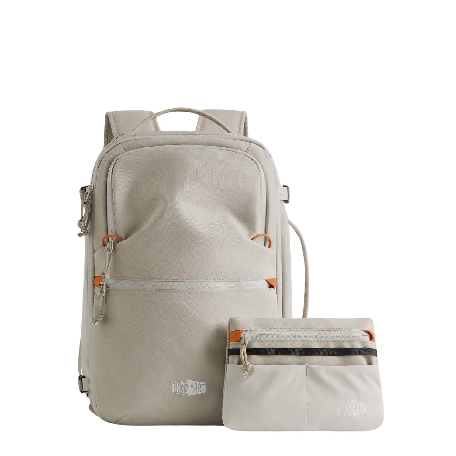 Bagsmart Faro Carry On Travel Backpack Set 29L (Cream)