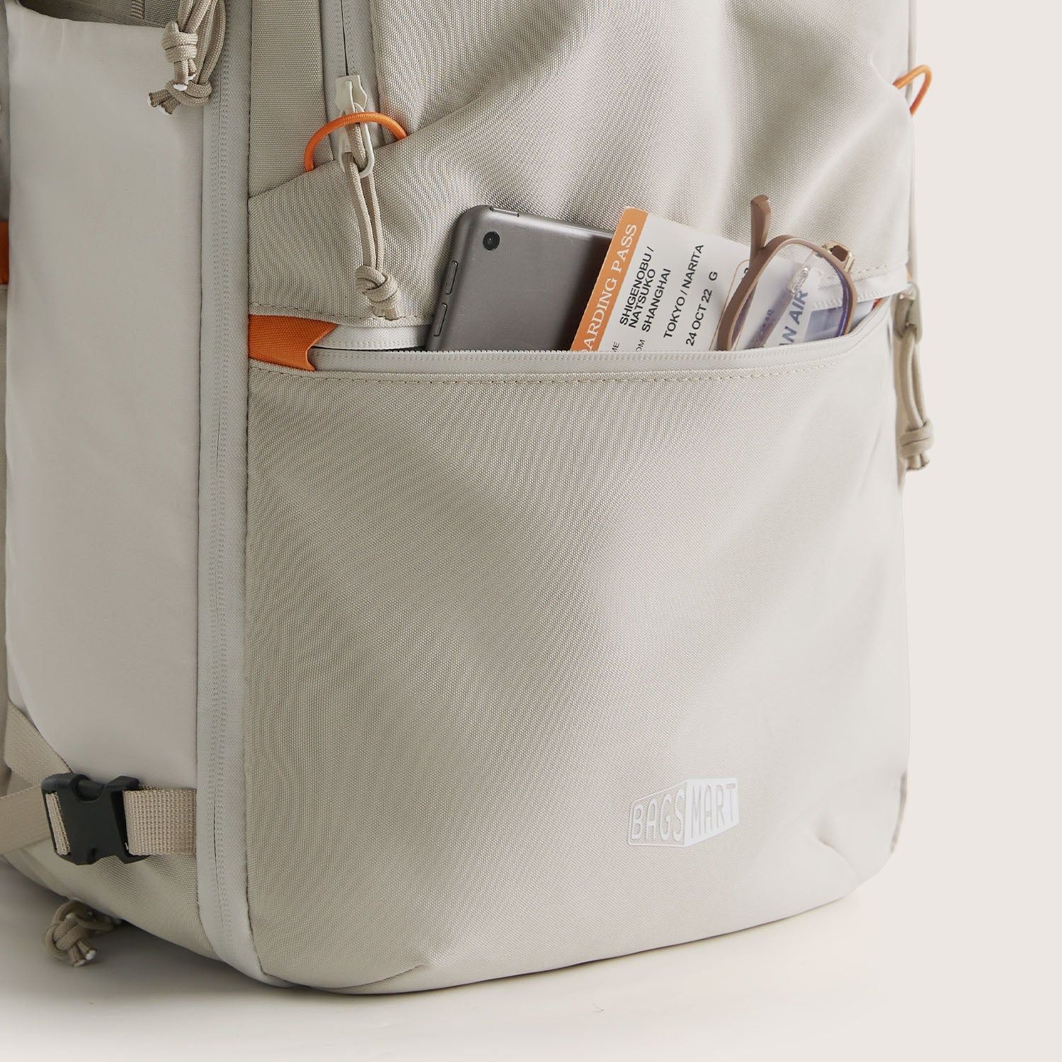 Bagsmart Faro Carry On Travel Backpack Set 29L (Cream)