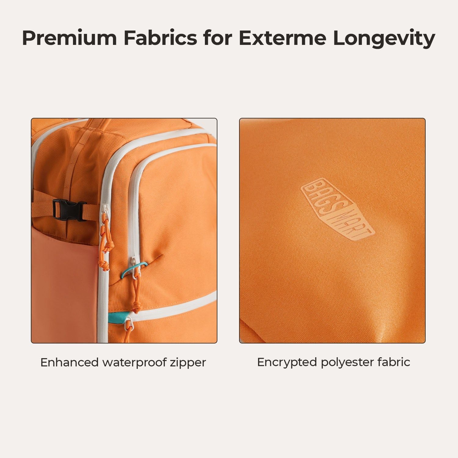 Bagsmart Faro Carry On Travel Backpack Set 29L (Orange)