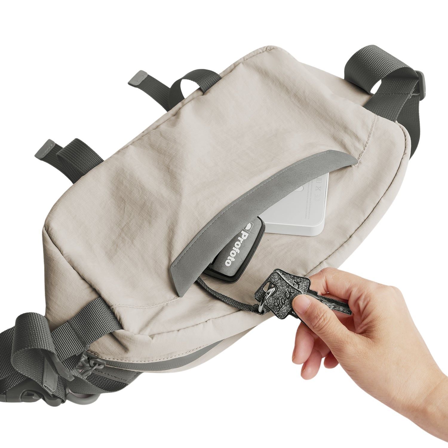 Bagsmart Soar Camera Sling Bag With Tripod Holder 6L (Gray)