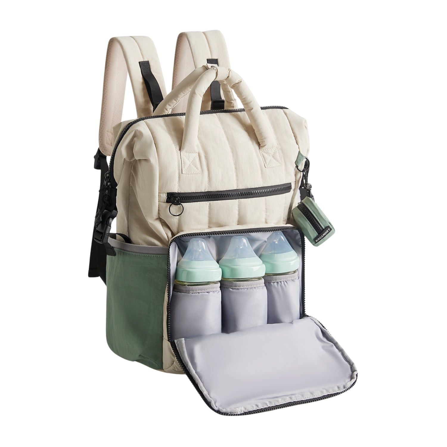 Bagsmart Walker Featherlight Travel Diaper Backpack 25L (Celadon)