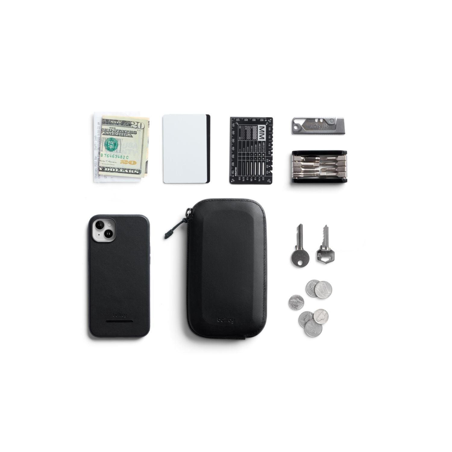 Bellroy All Conditions Phone Pocket Leather - Ink