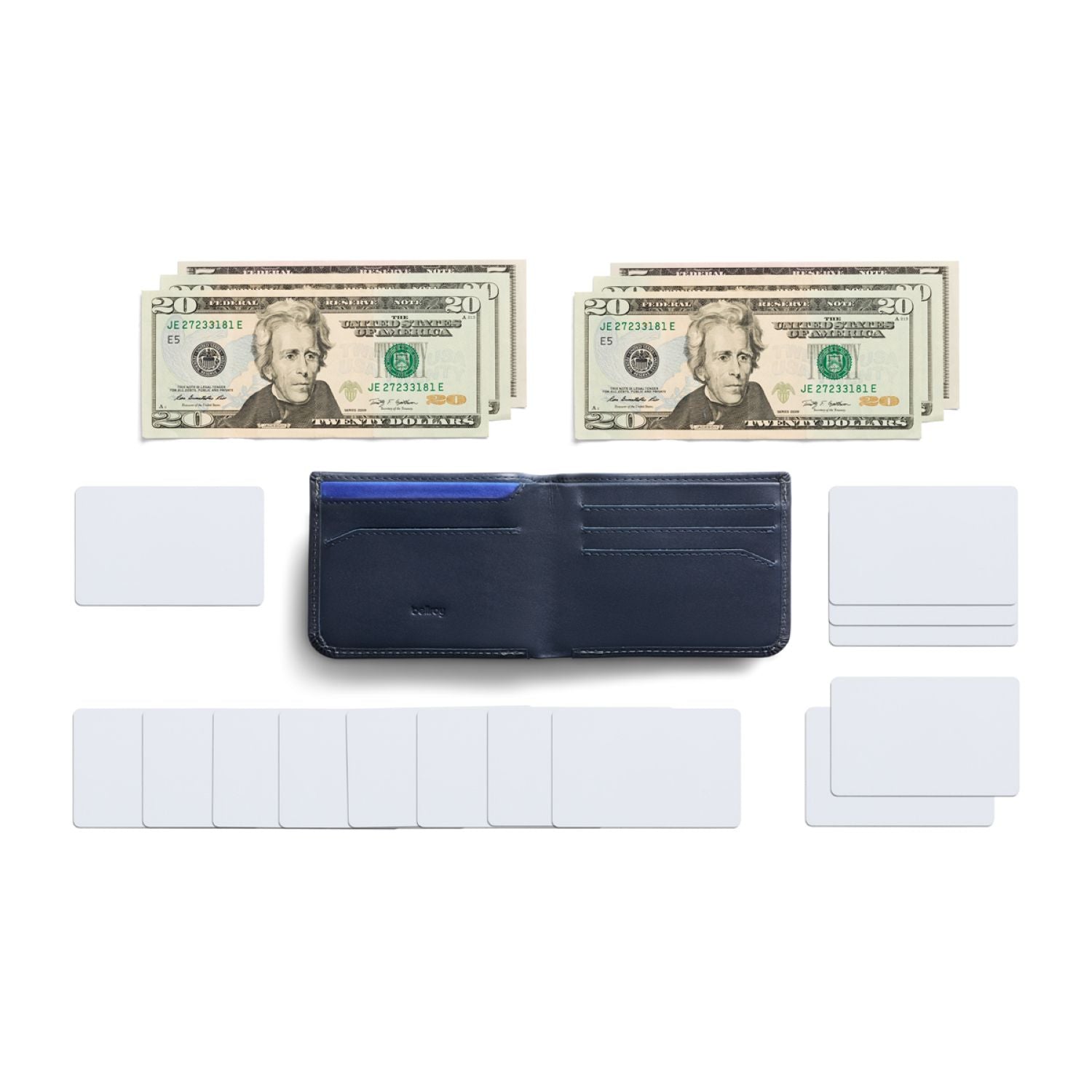 Bellroy Hide & Seek Wallet LO (RFID Protected) - Navy