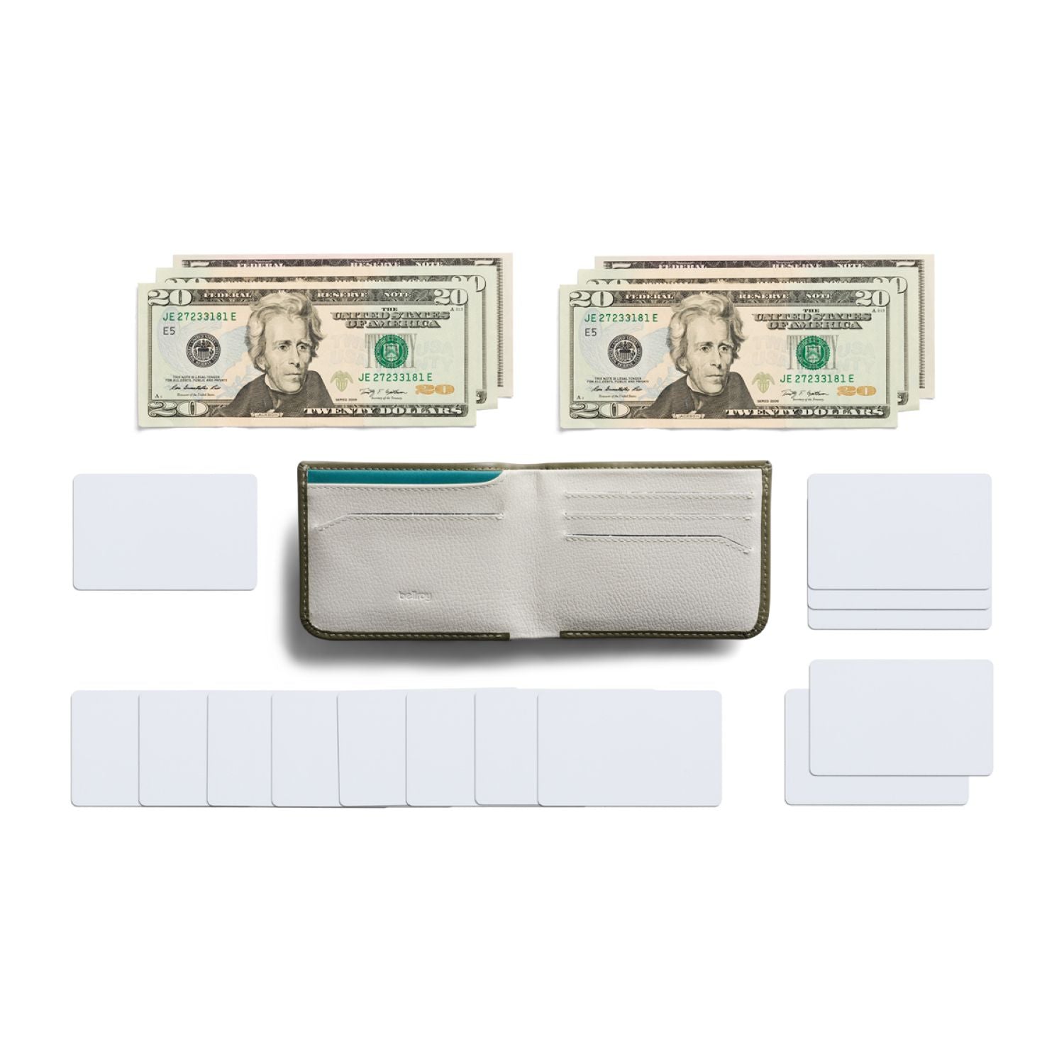 Bellroy Hide & Seek Wallet LO (RFID Protected) - Willow