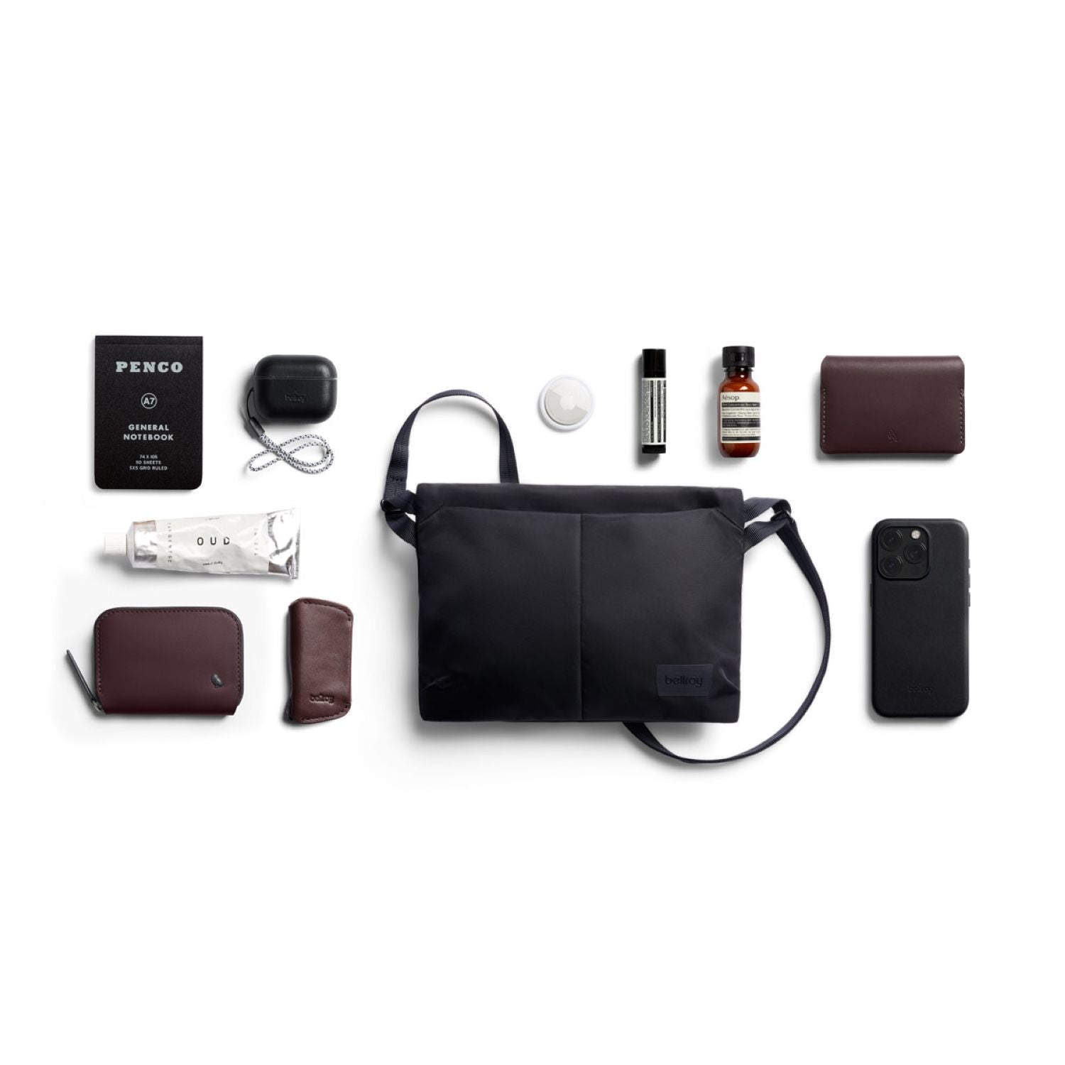Bellroy Laneway Sacoche Crossbody Bag - Ink