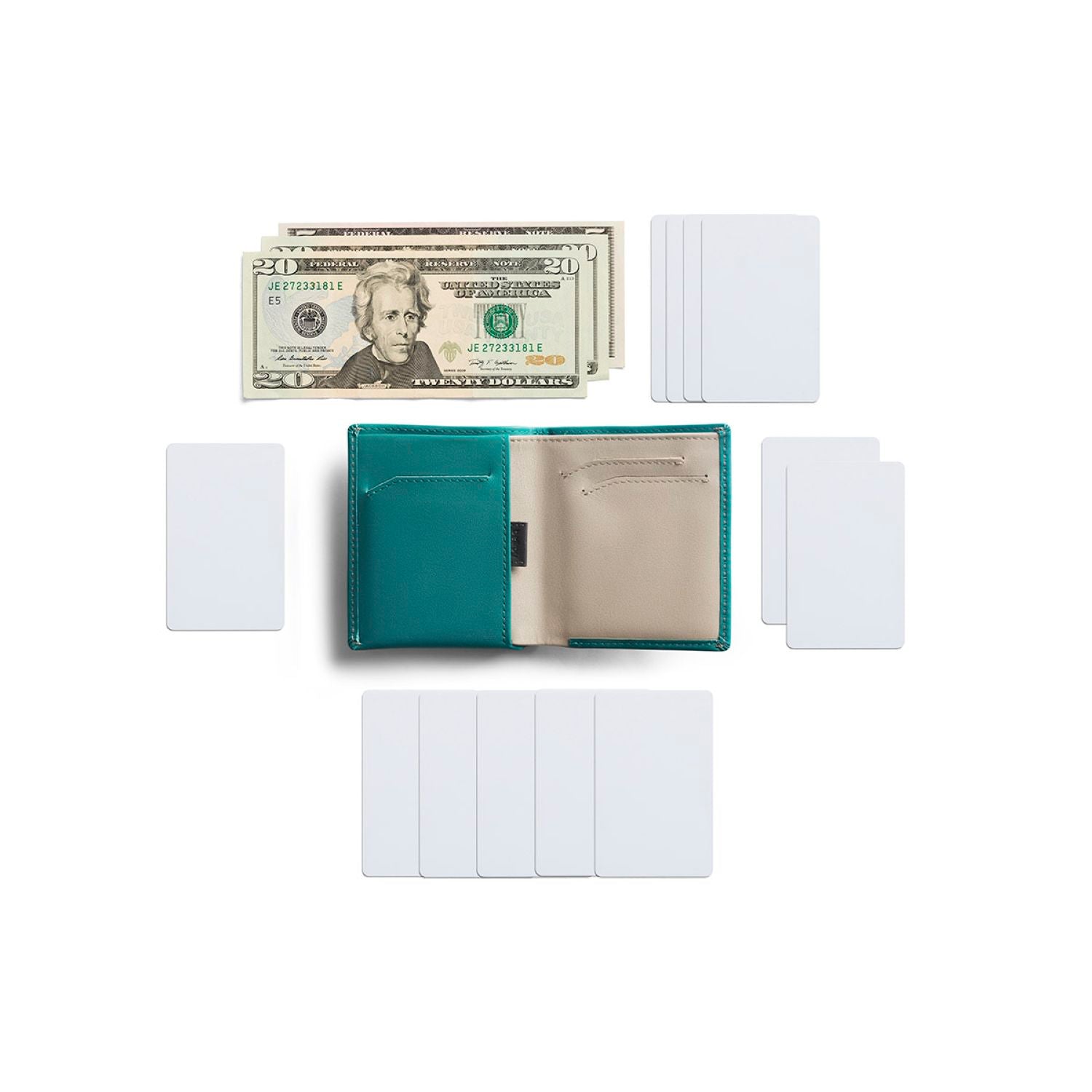 Bellroy Note Sleeve Wallet (RFID Protected) - Teal