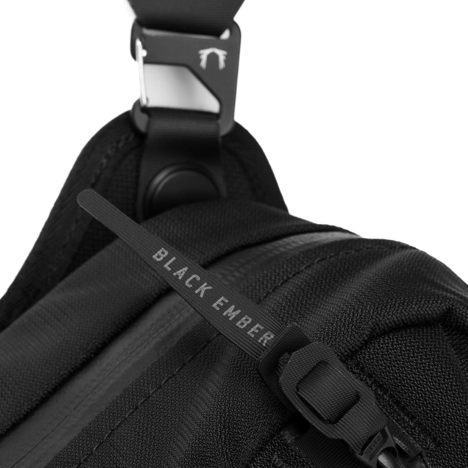 Black Ember 11" Tablet Grip Sling Bag 8L - Jet Black