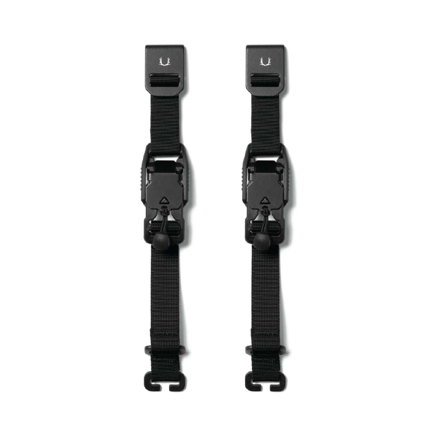 Black Ember Grip Sling V-Buckle Straps - Jet Black