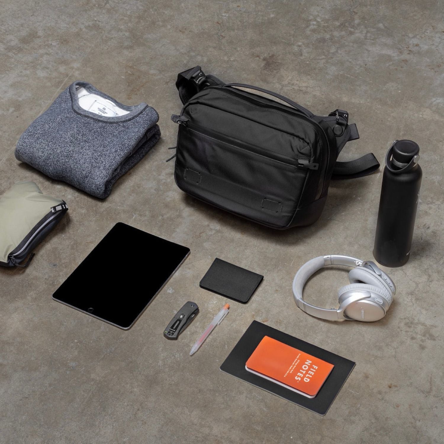 Black Ember (Limited Edition) 11" Tablet Grip Sling Bag 8L - Ember Orange