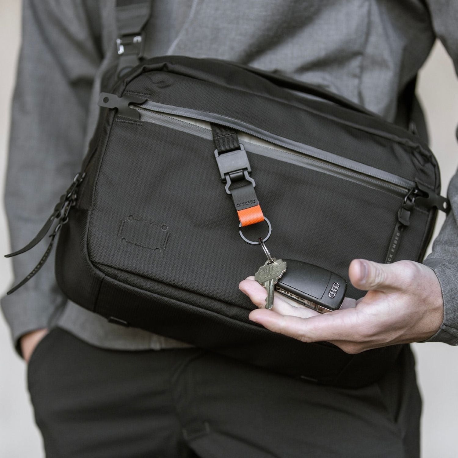 Black Ember (Limited Edition) 11" Tablet Grip Sling Bag 8L - Slate Blue
