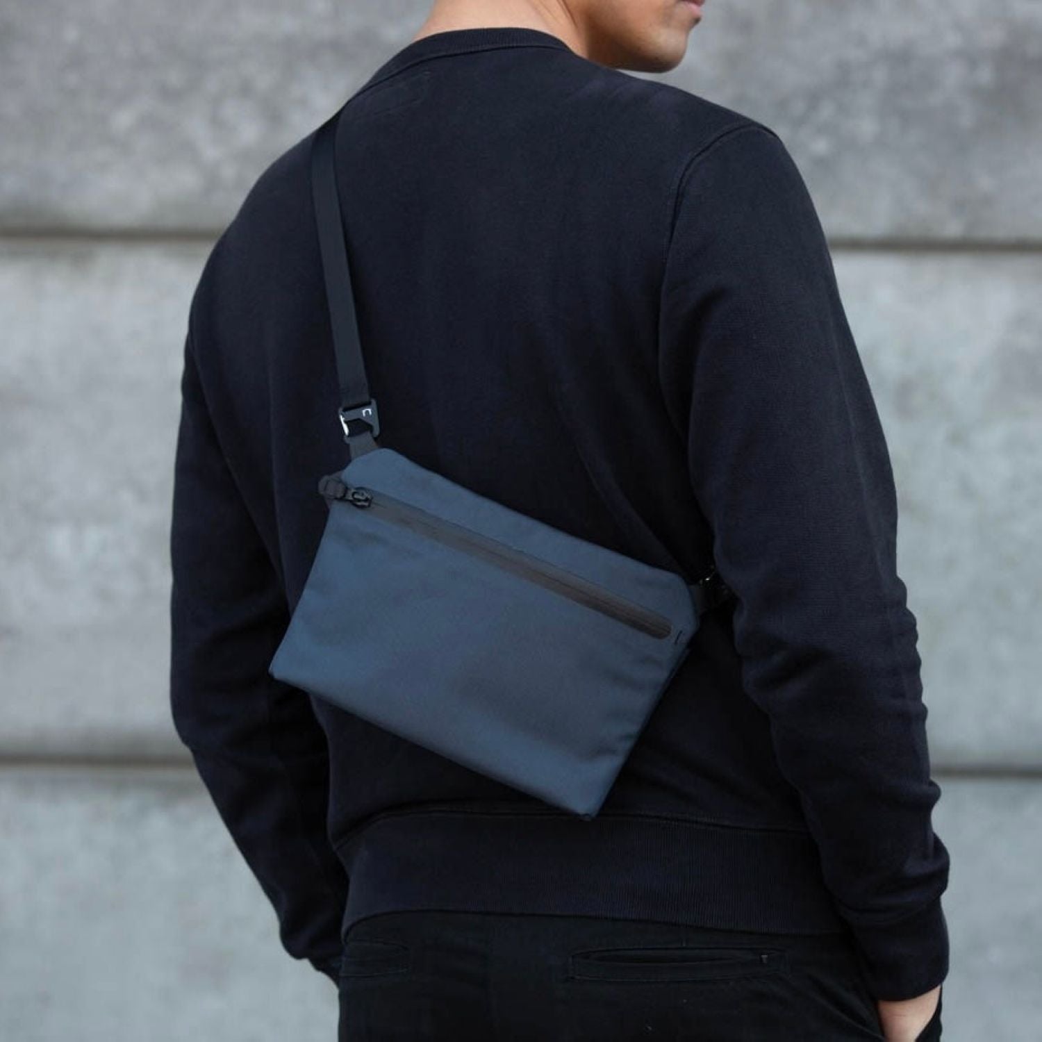 Black Ember (Limited Edition) Sacoche_01 Sling Bag 10.5- Slate Blue