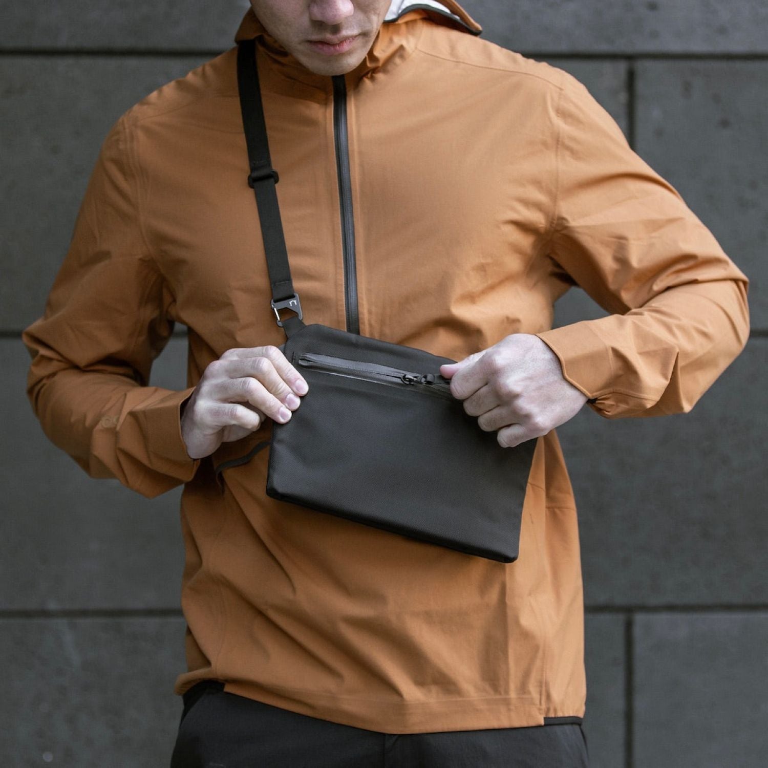 Black Ember (Limited Edition) Sacoche_01 Sling Bag 10.5- Slate Blue