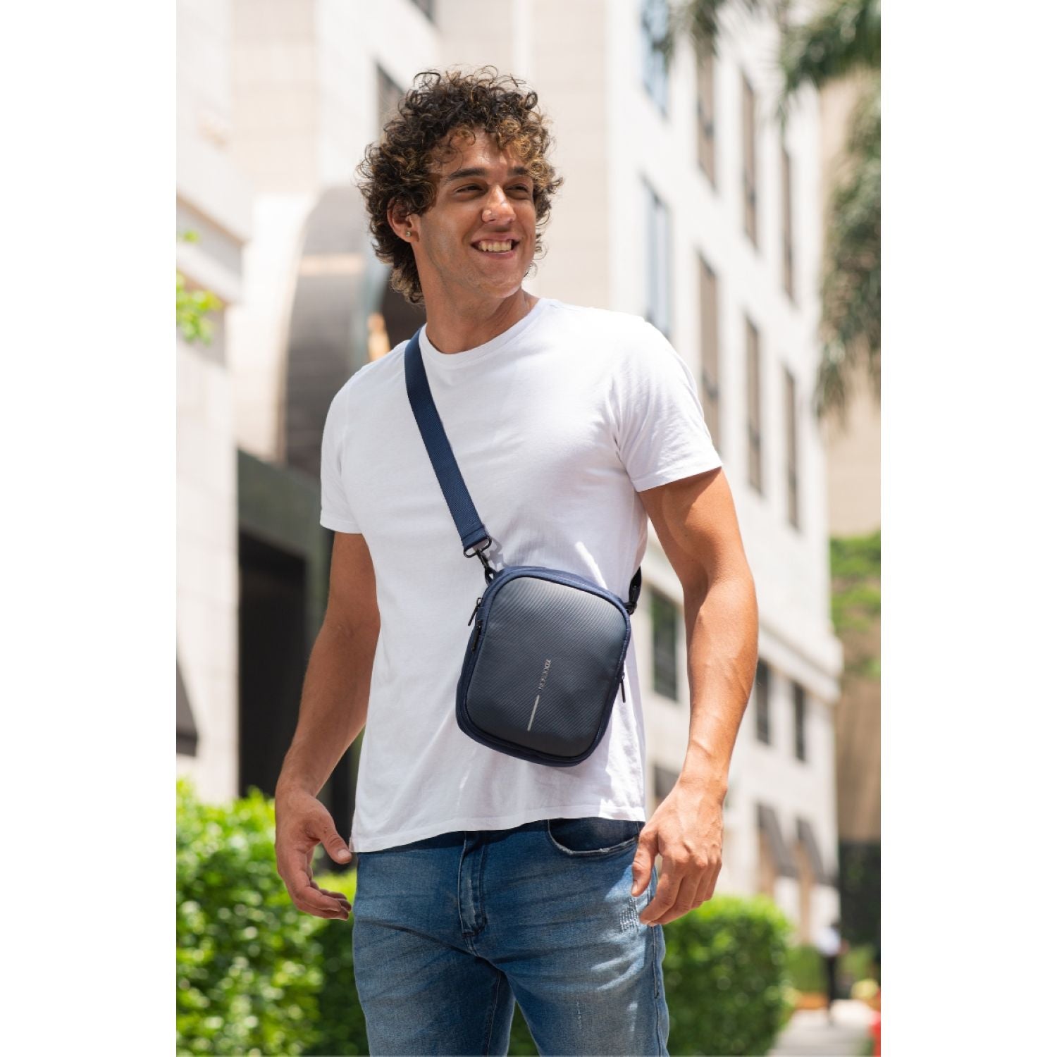 Bobby Boxy Sling Crossbody Backpack - Navy