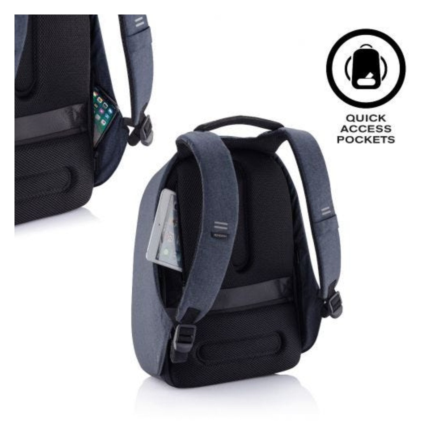 Bobby Hero Regular Anti-Theft Backpack - Navy
