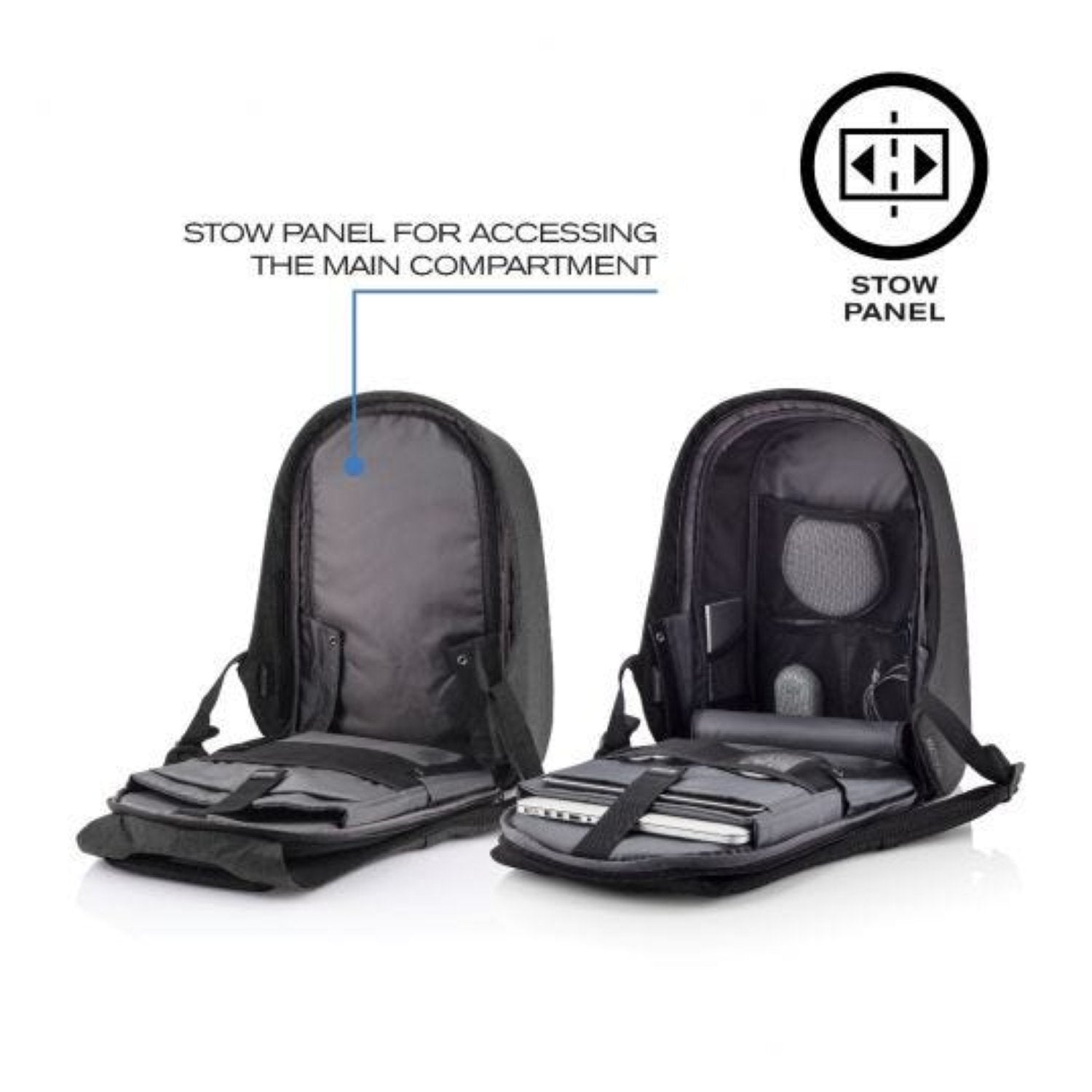 Bobby Hero Small Anti-Theft Backpack - Black
