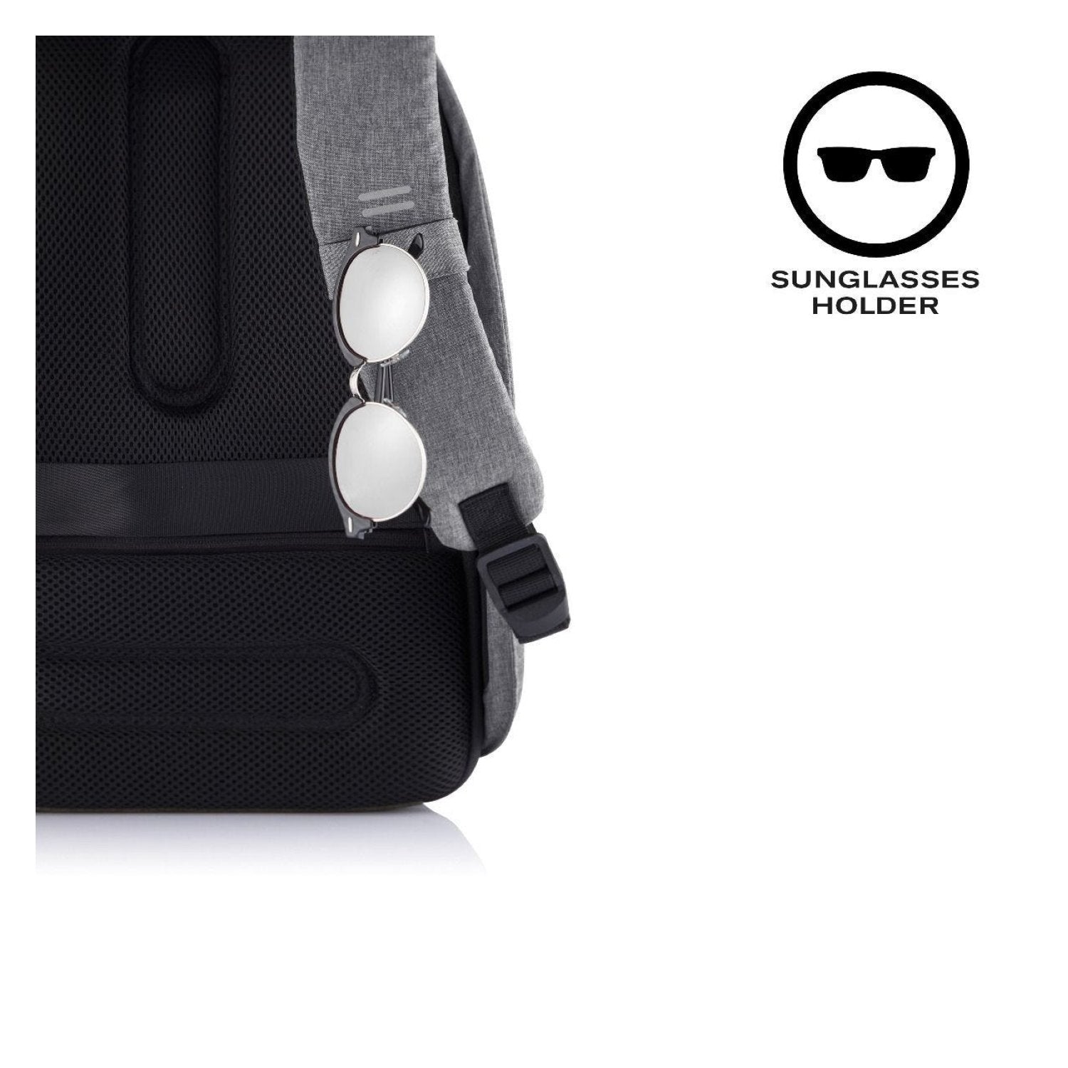 Bobby Hero Small Anti-Theft Backpack - Grey