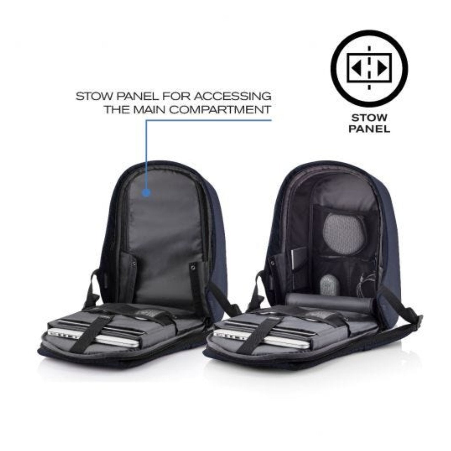 Bobby Hero Small Anti-Theft Backpack - Navy